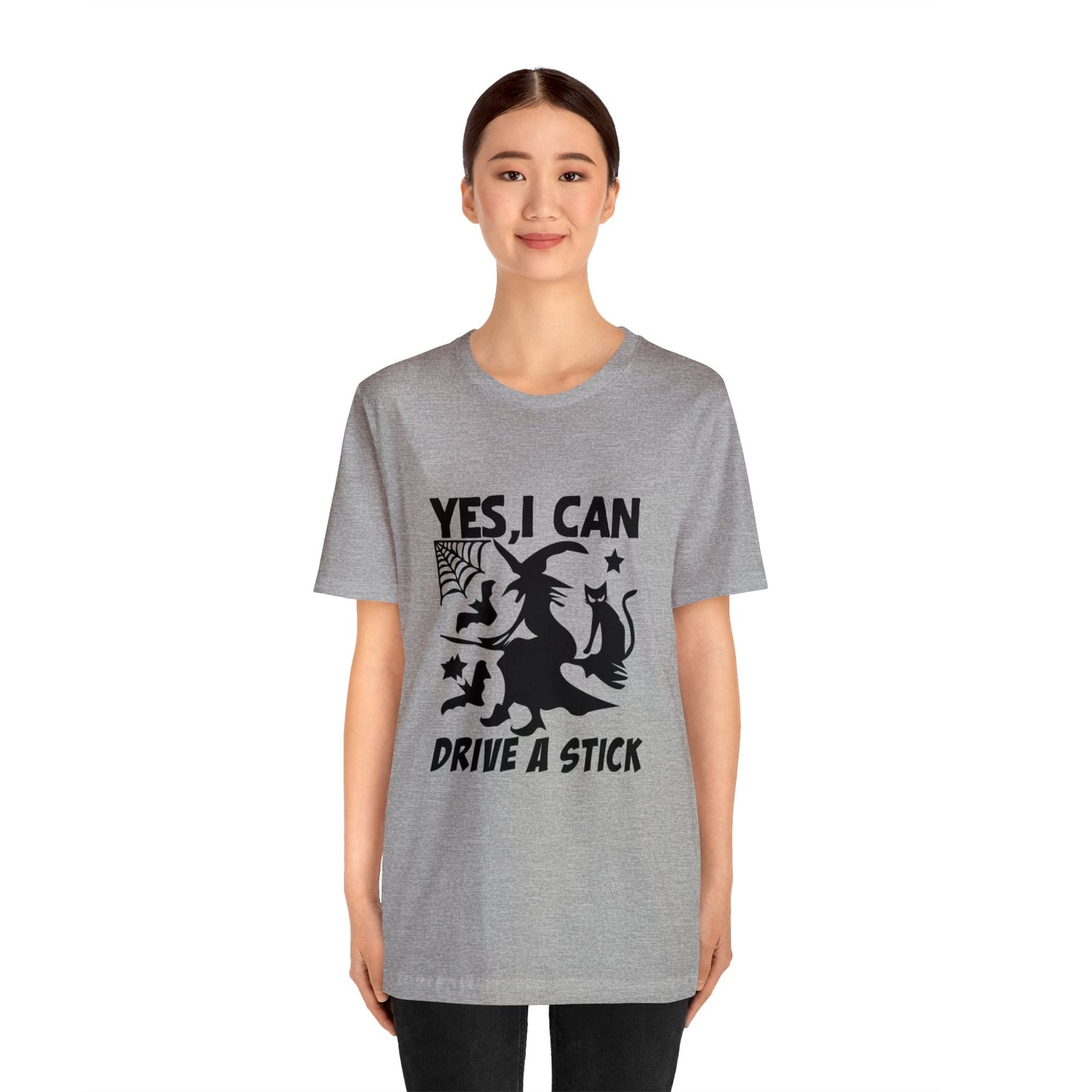 I can drive a stick (Witch on broom)  T-Shirt