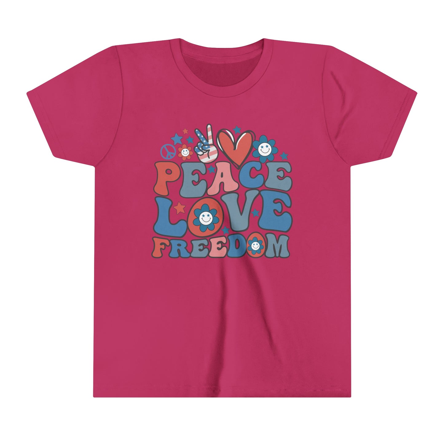 Peace Love Freedom USA Youth Shirt