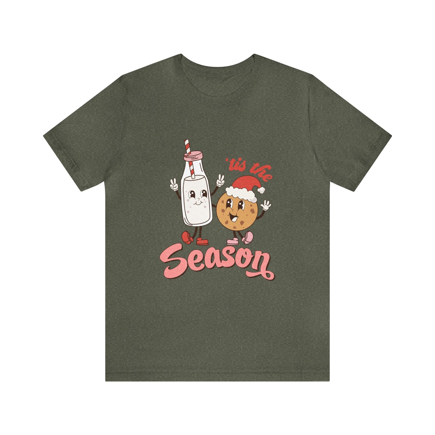 Milk & Cookies 'Tis the Season Women's Short Sleeve Christmas T Shirt