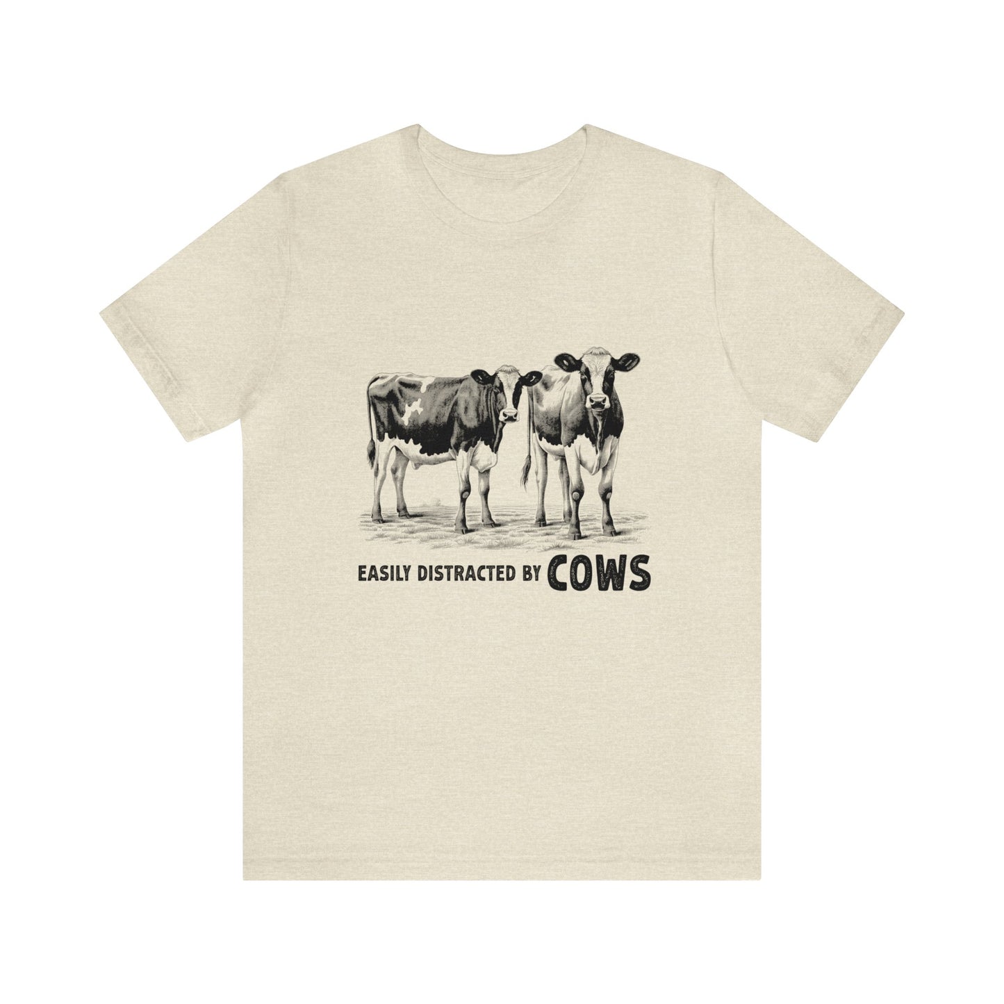 Easily Distracted by Cows Farm Animals Women's Tshirt