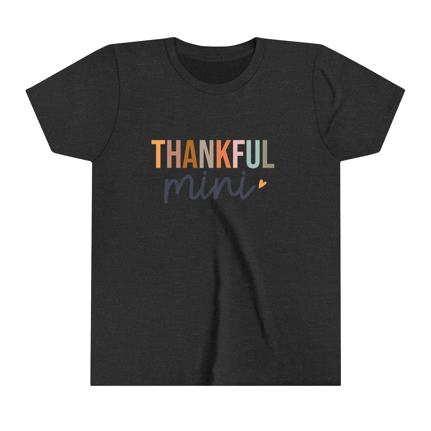 Style 2 Thankful Mini Girl's Youth Short Sleeve Tee