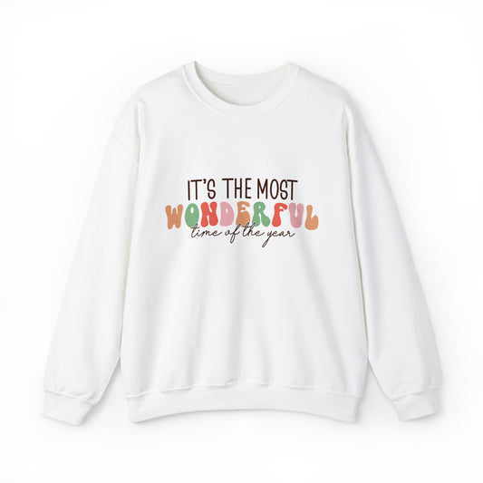 It's the most wonderful time of the year Christmas Crewneck Sweatshirt