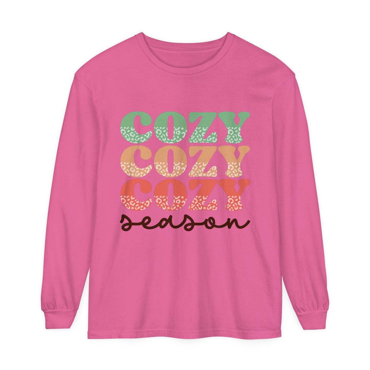Cozy Season Women's Loose Long Sleeve T-Shirt