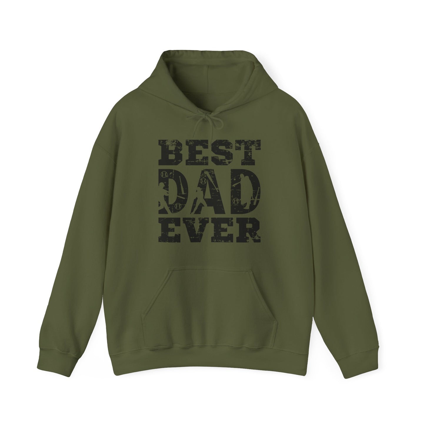 Best Dad Ever Baseball Dad Hooded Sweatshirt