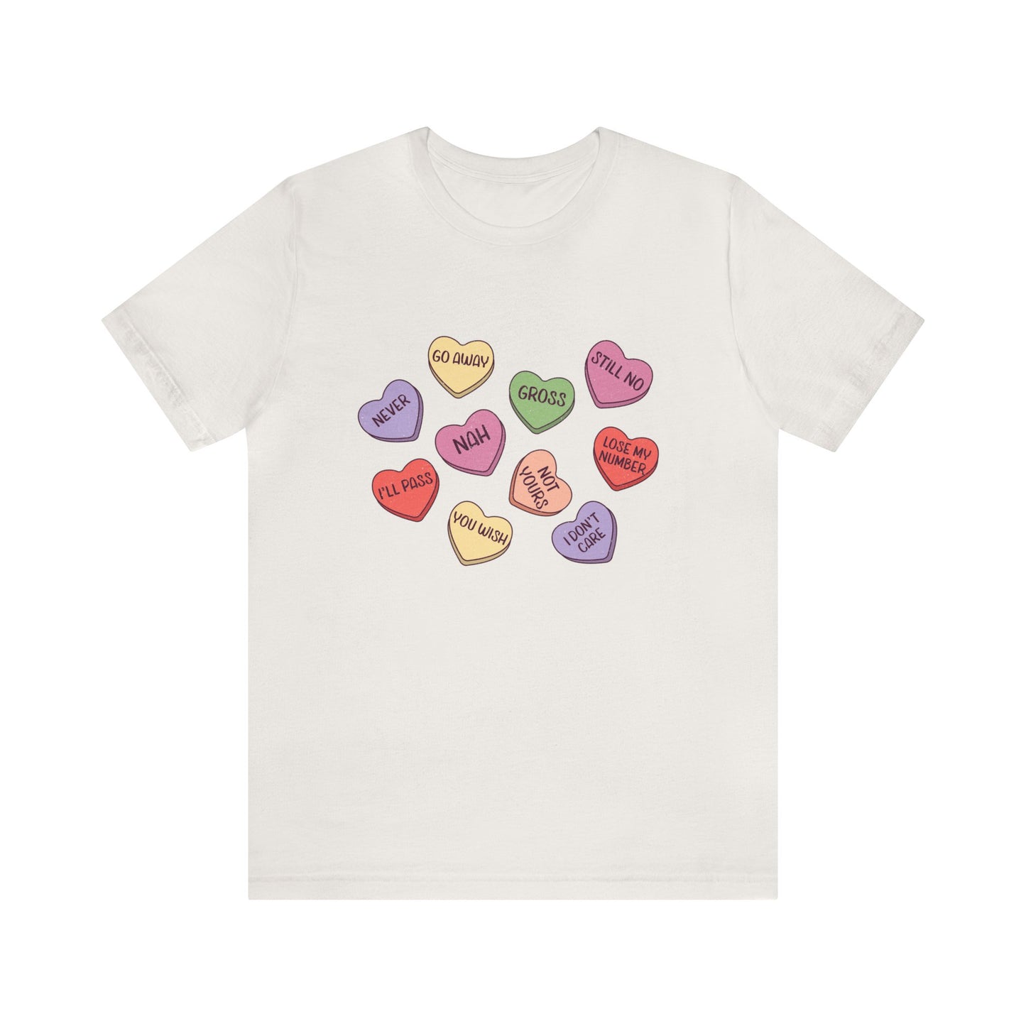 Anti Valentine Candy Hearts Humor Valentine Women's Tshirt