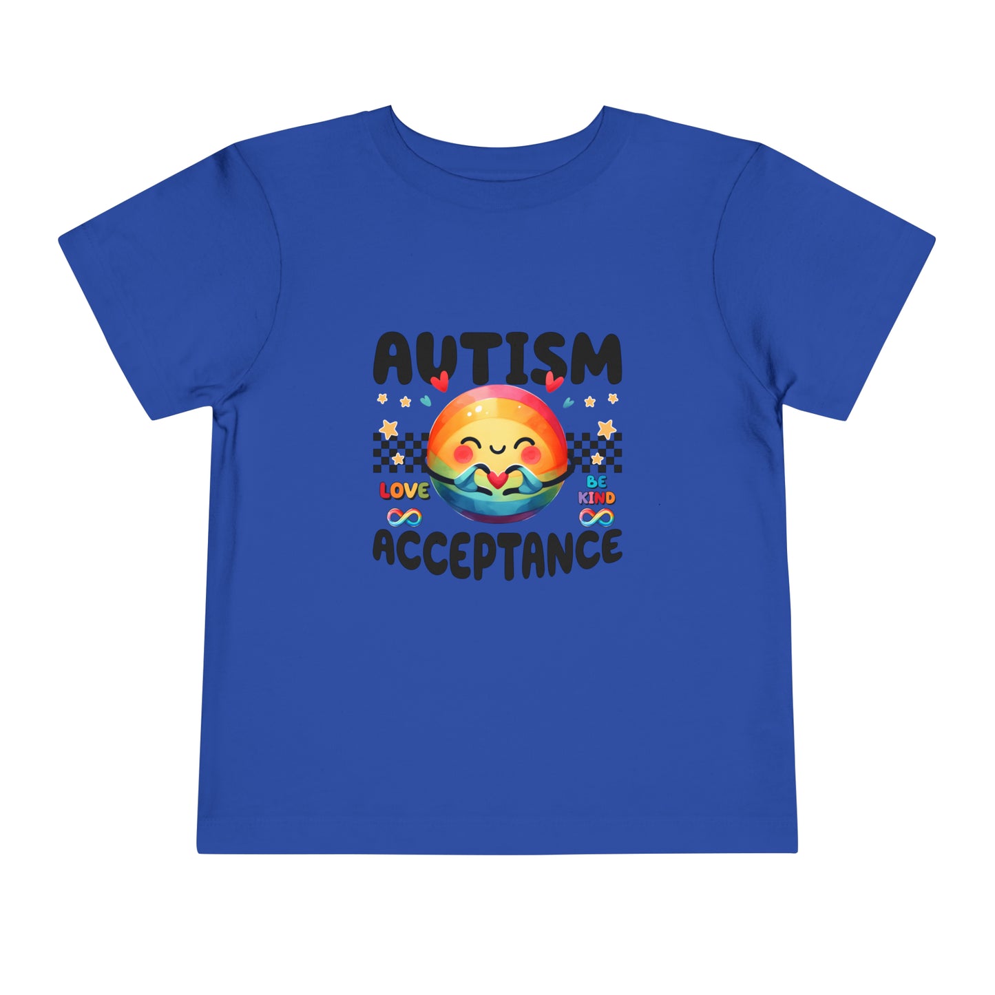 Autism Acceptance Awareness Advocate Toddler Short Sleeve Tee