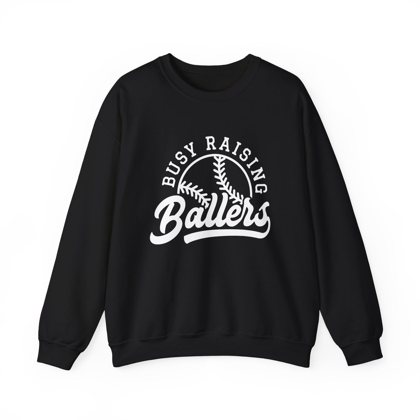 Busy Raising Ballers Women's Baseball Sweatshirt Baseball Mom