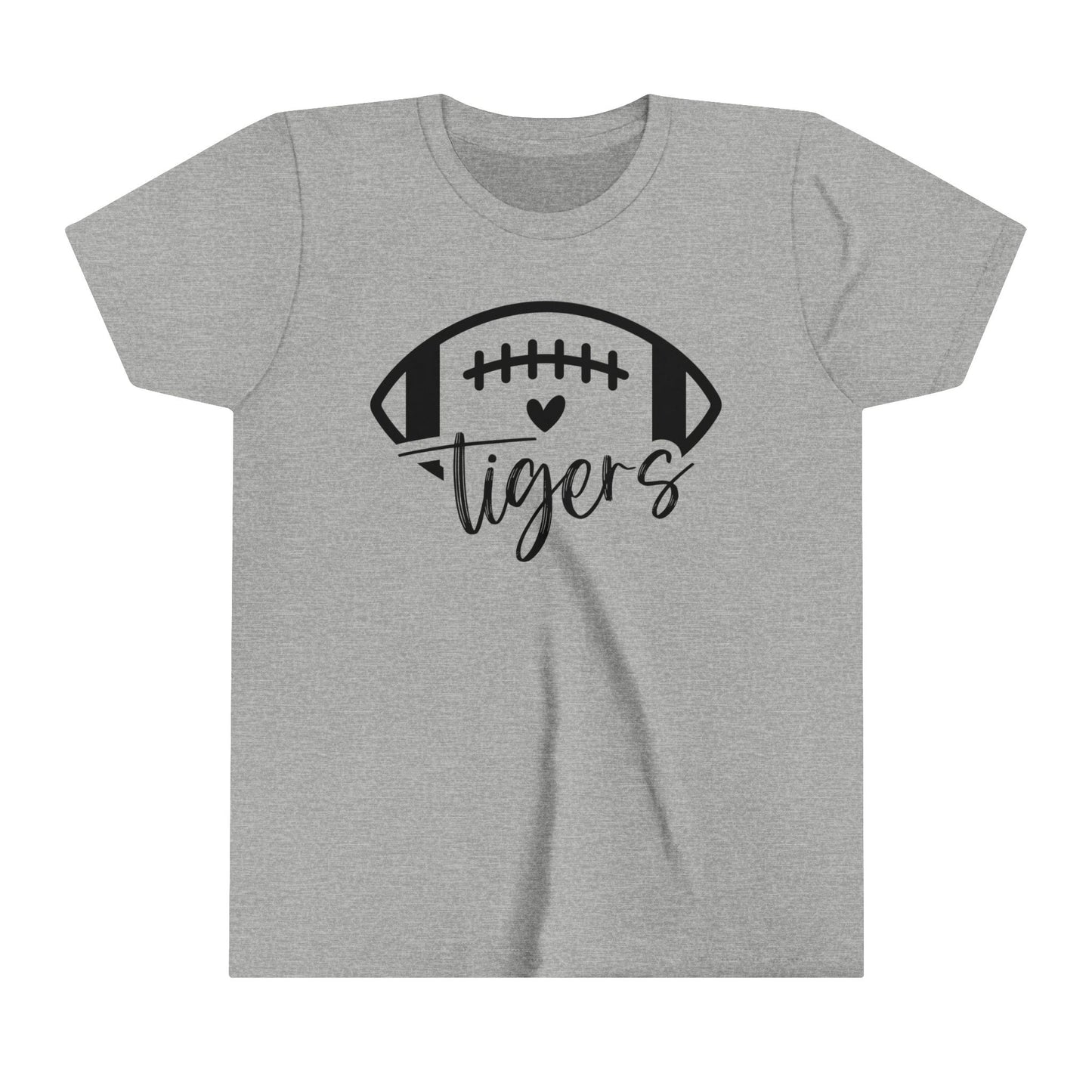 Tigers Football Heart Girl's Youth Shirt