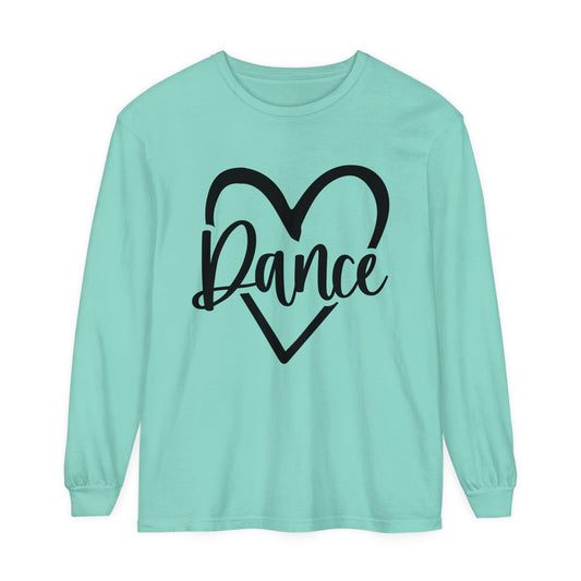 Dance Heart Women's Loose Long Sleeve T-Shirt