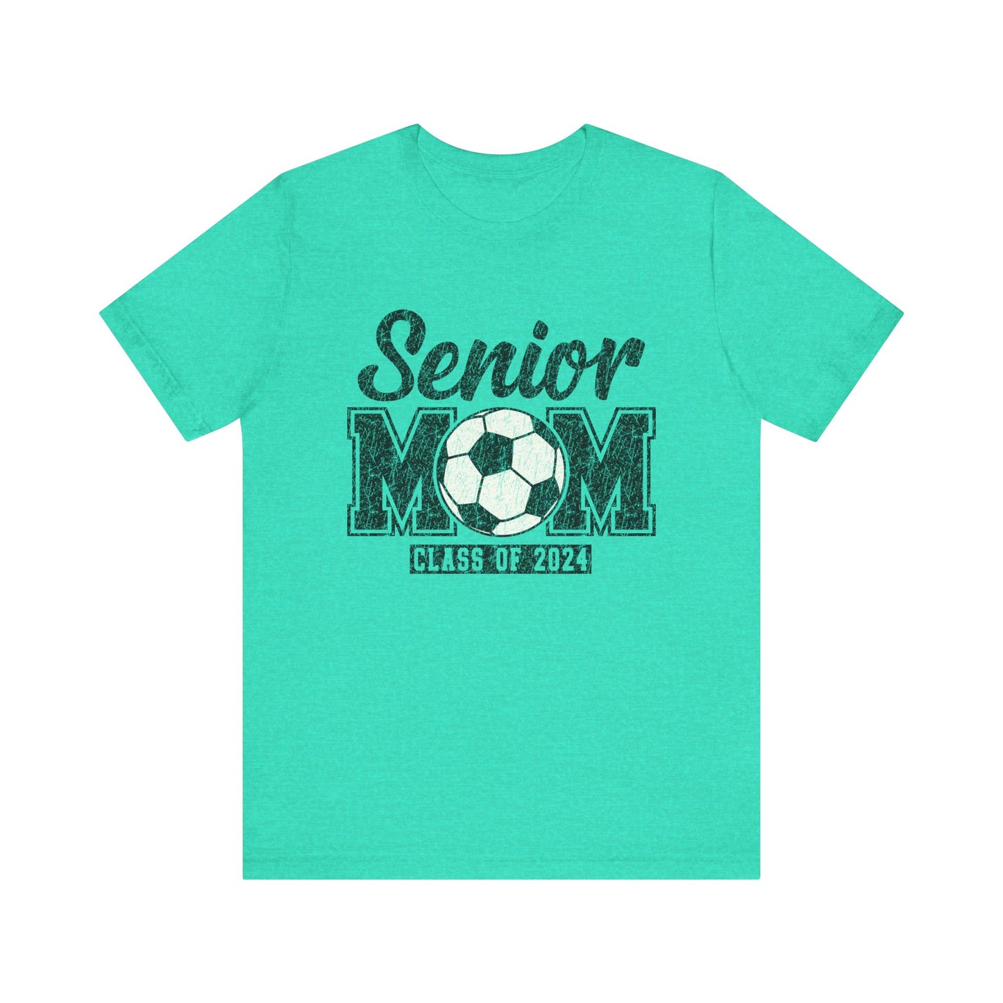 Senior Mom Soccer Mom Class of 2024 Mama Short Sleeve Shirt