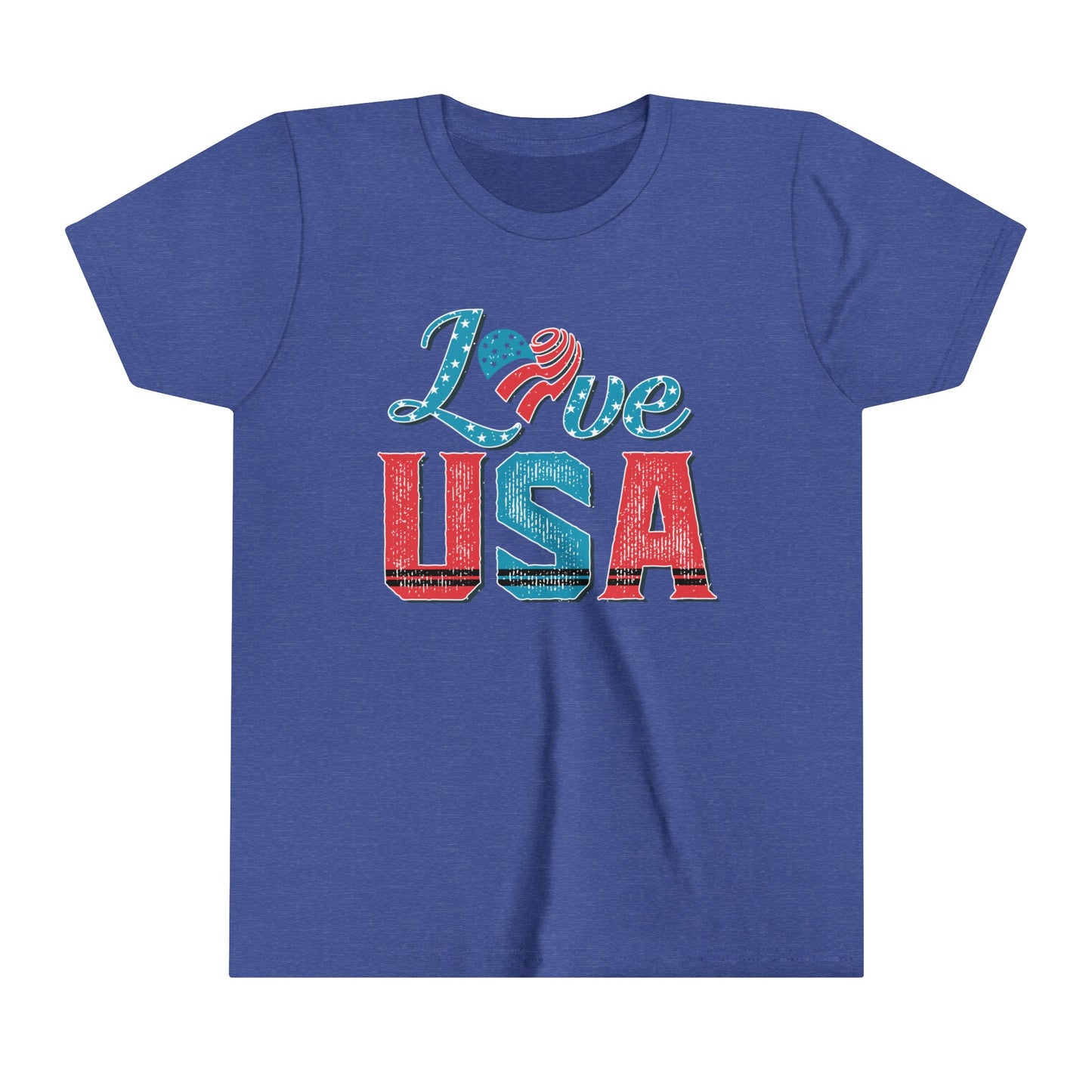 Love USA 4th of July USA Youth Shirt