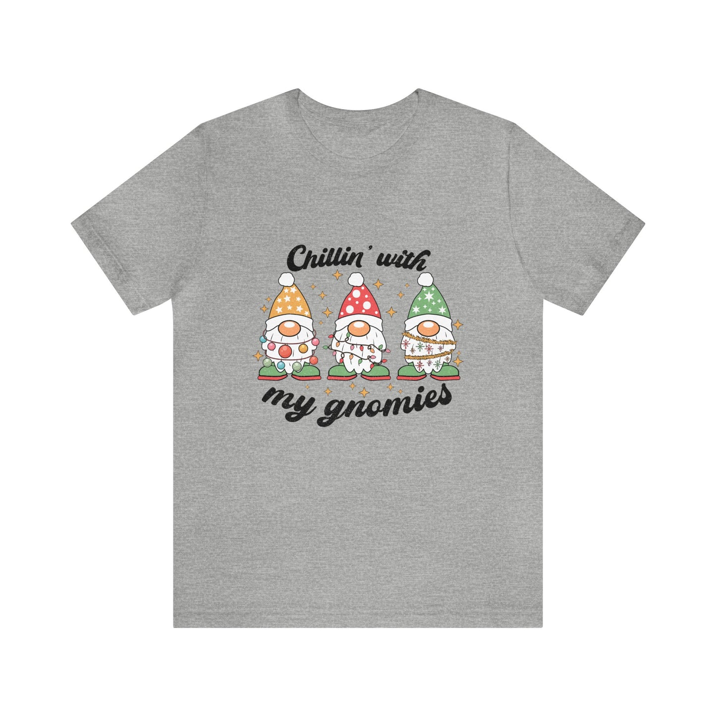 Chillin' With My Gnomies Women's Short Sleeve Christmas T Shirt