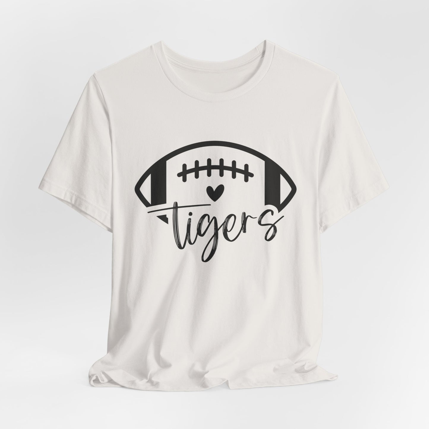 Tigers Football and Heart Women's Short Sleeve Tee