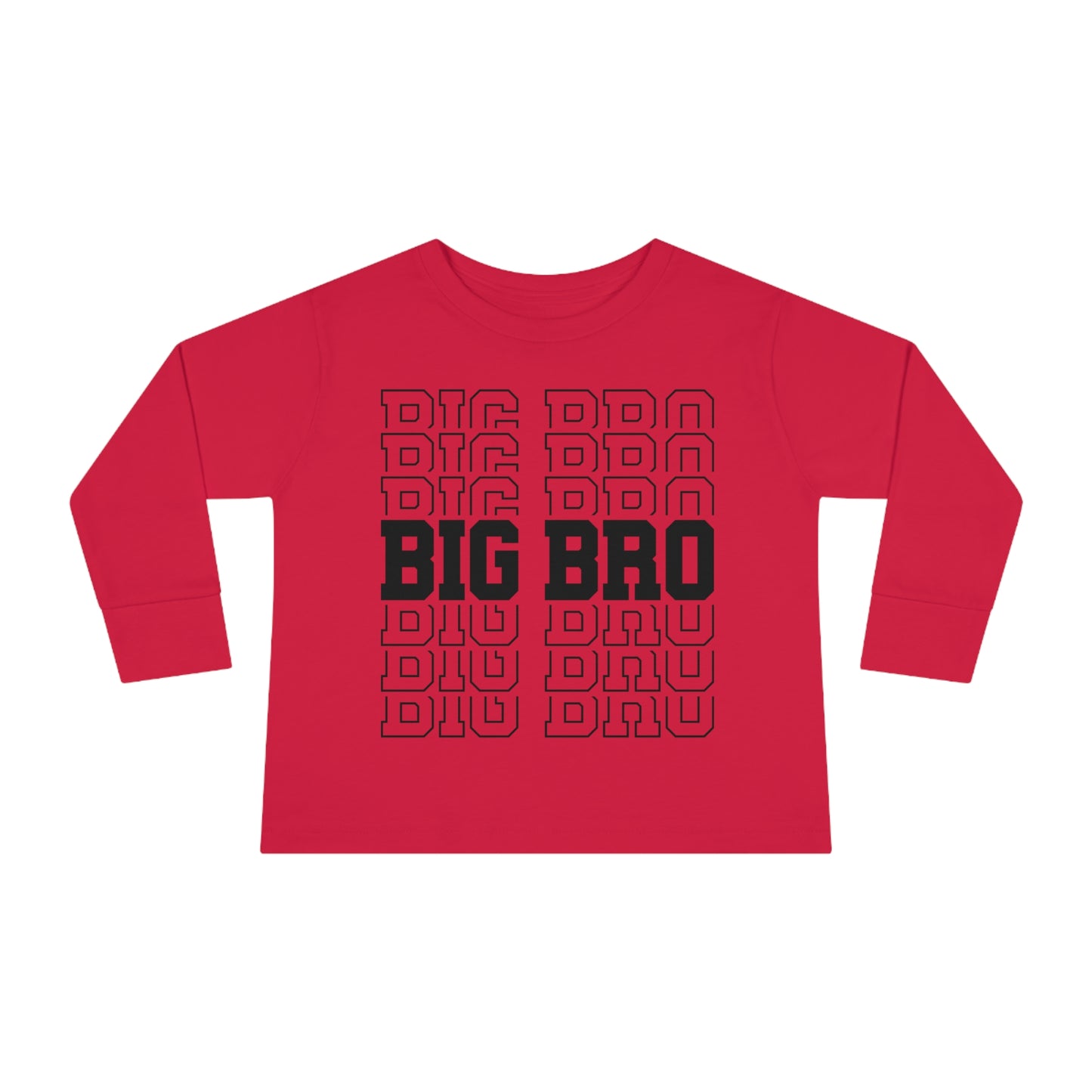 Big Bro Stacked Toddler Long Sleeve Tee