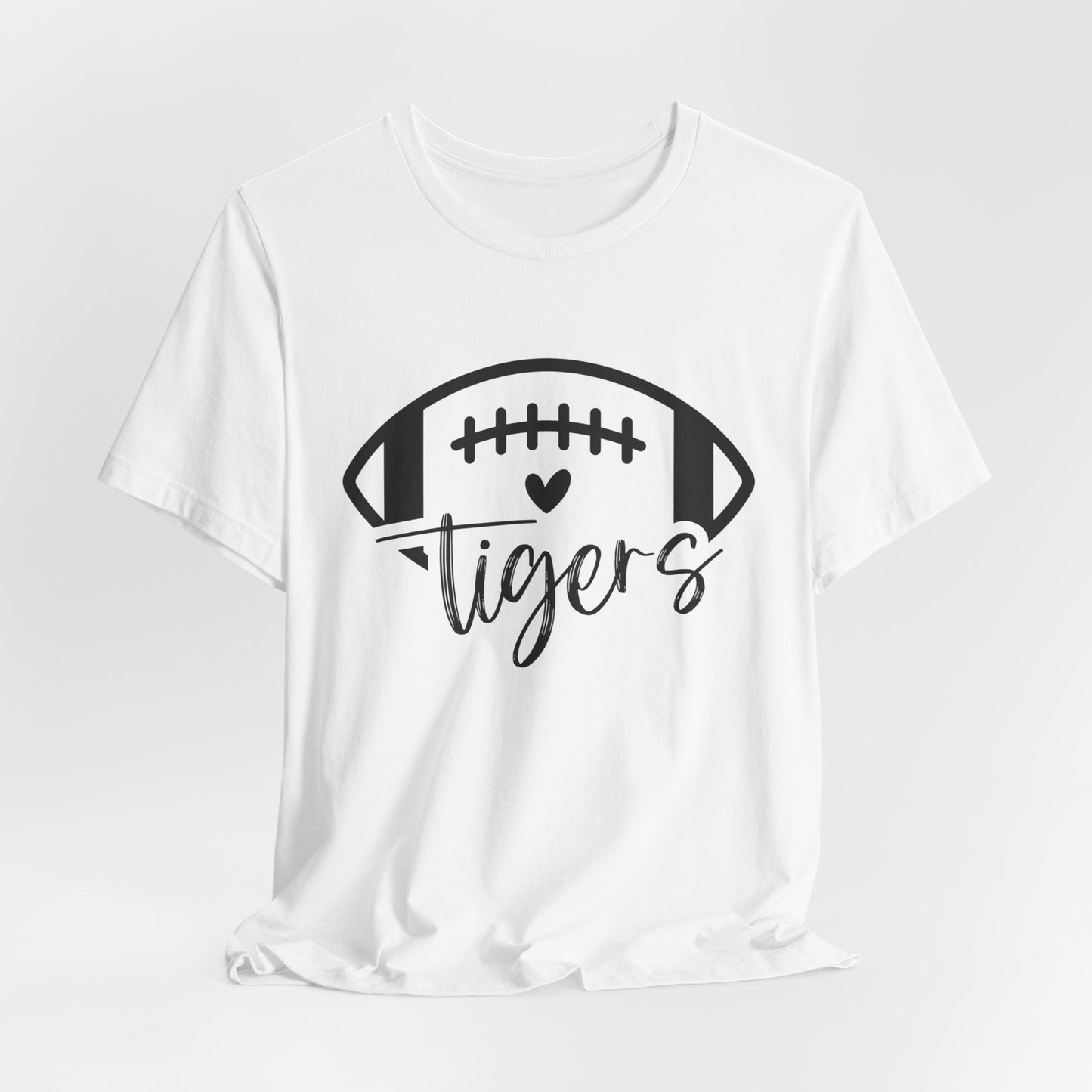 Tigers Football and Heart Women's Short Sleeve Tee