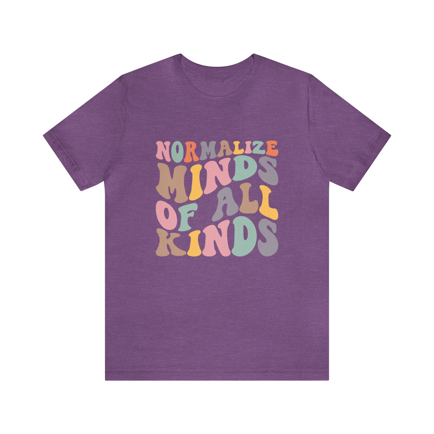 Normalize minds of all kinds Neurodiversity Short Sleeve Tee