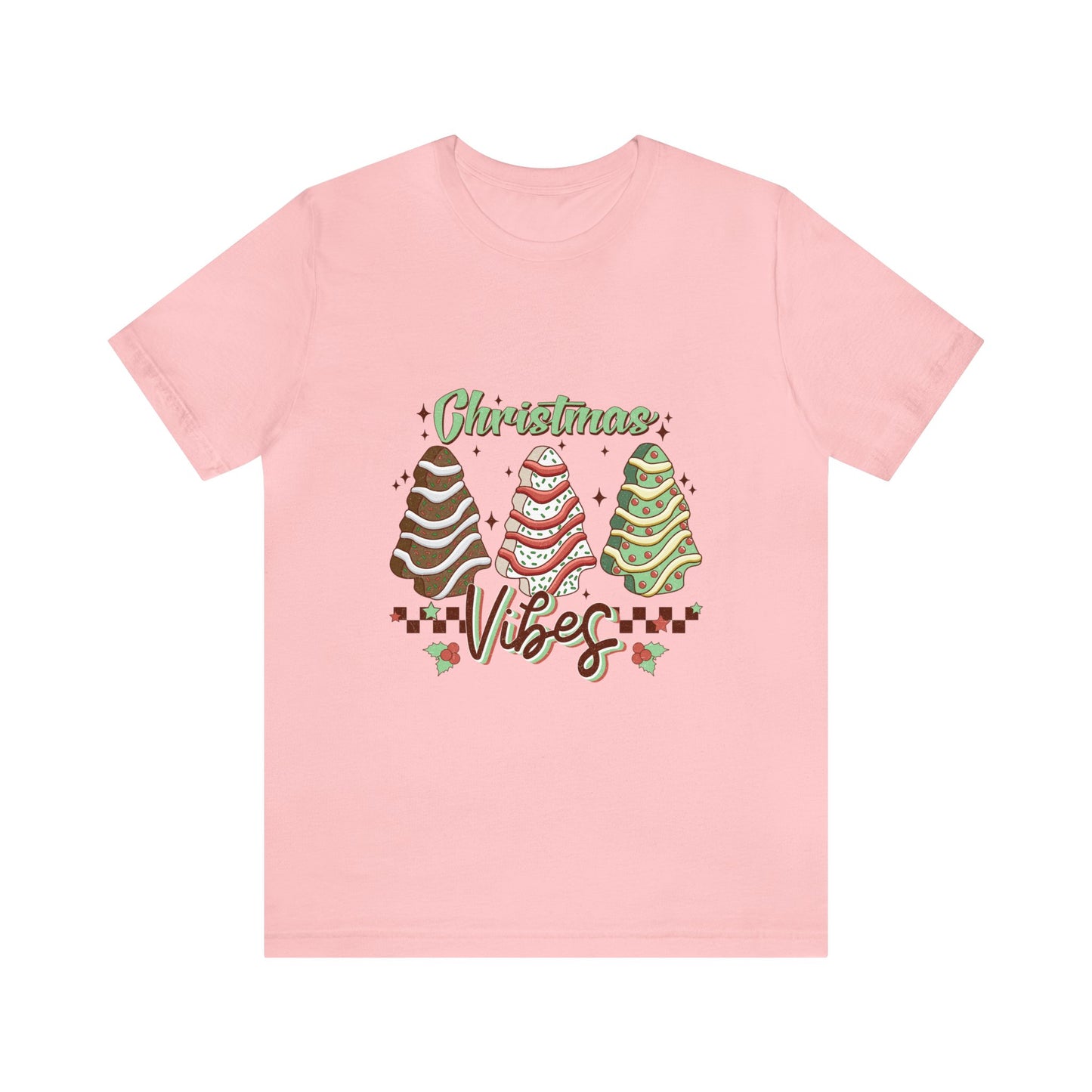 Christmas Vibe Trees Women's Short Sleeve Christmas T Shirt