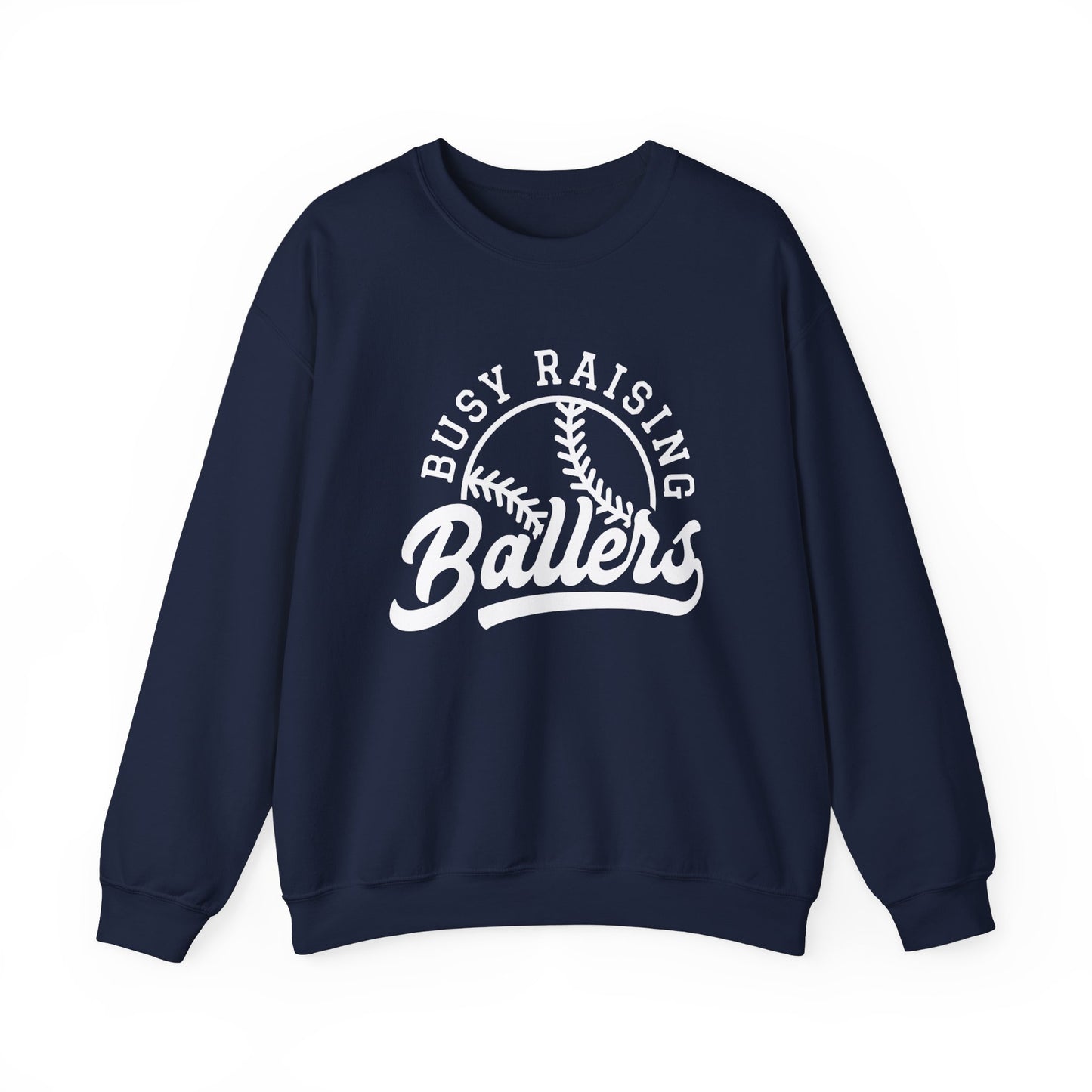 Busy Raising Ballers Women's Baseball Sweatshirt Baseball Mom