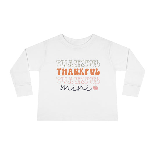 Style 1 Thankful Mini  Long Sleeve Tee