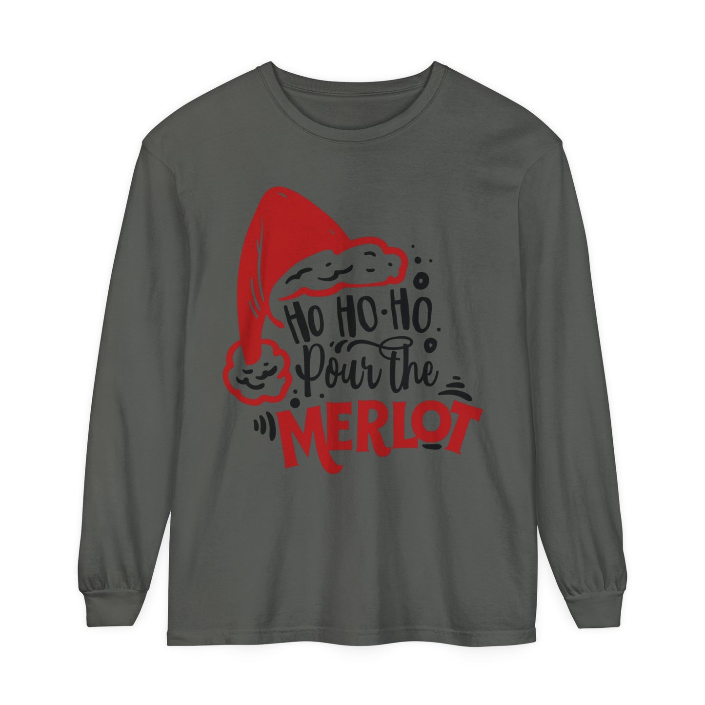 HOHOHO Pour the Merlot Loose Long Sleeve T-Shirt