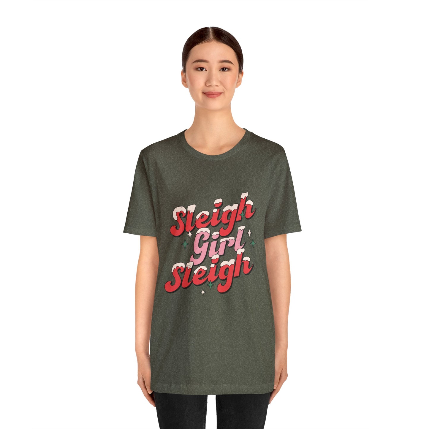 Sleigh Girl Sleigh Women's Short Sleeve Christmas T Shirt