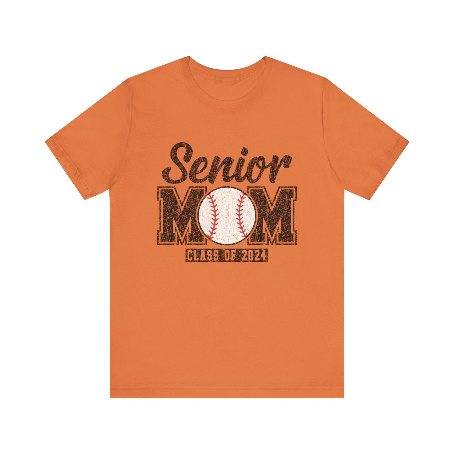 Senior Mom Baseball Mom Class of 2024 Mama Short Sleeve Shirt