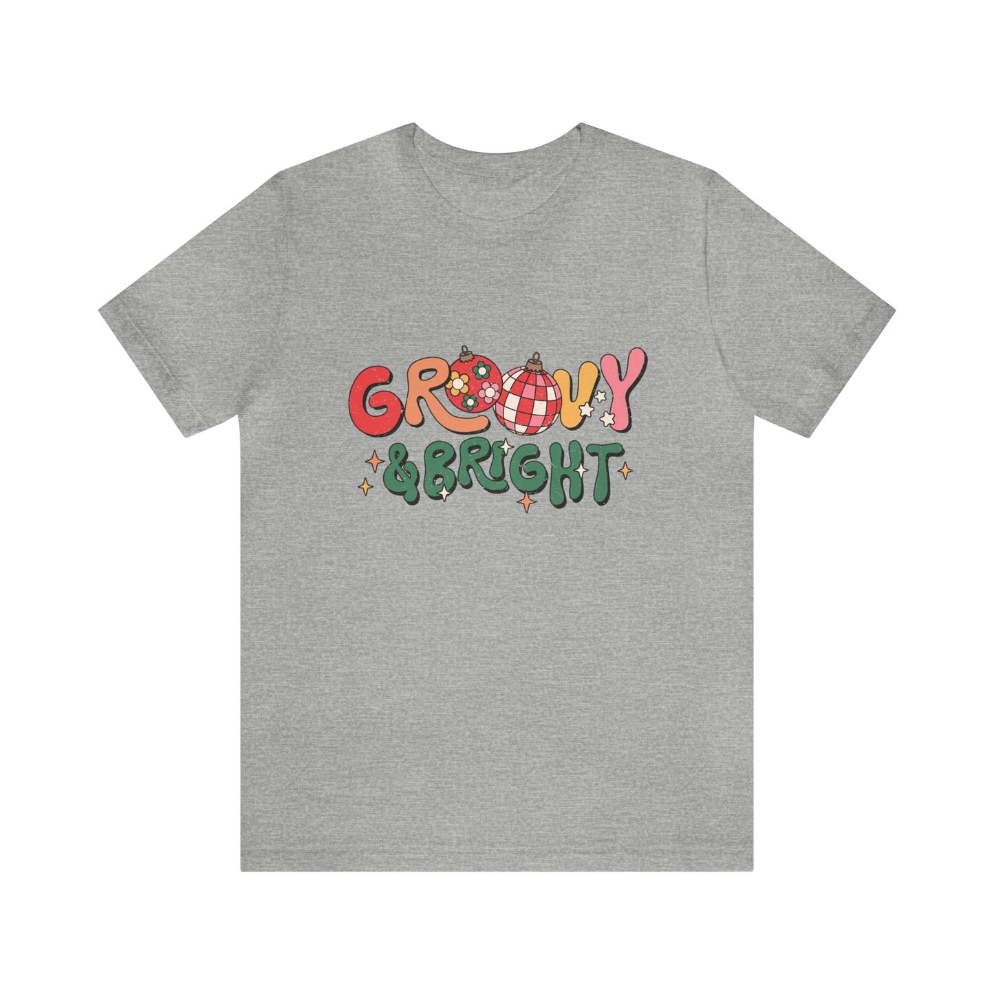 Groovy & Bright Women's Short Sleeve Christmas T Shirt