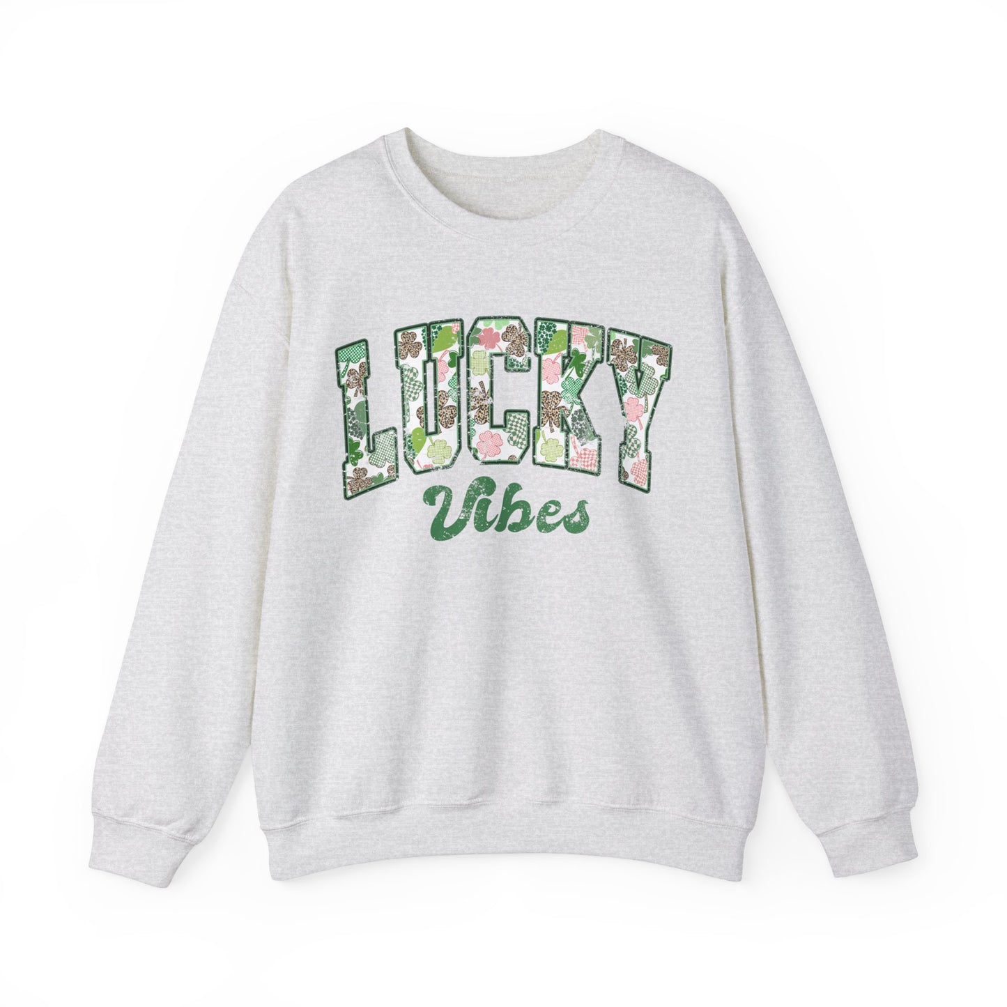 Lucky Vibes St. Patrick's Day Shamrock Women's Sweatshirt