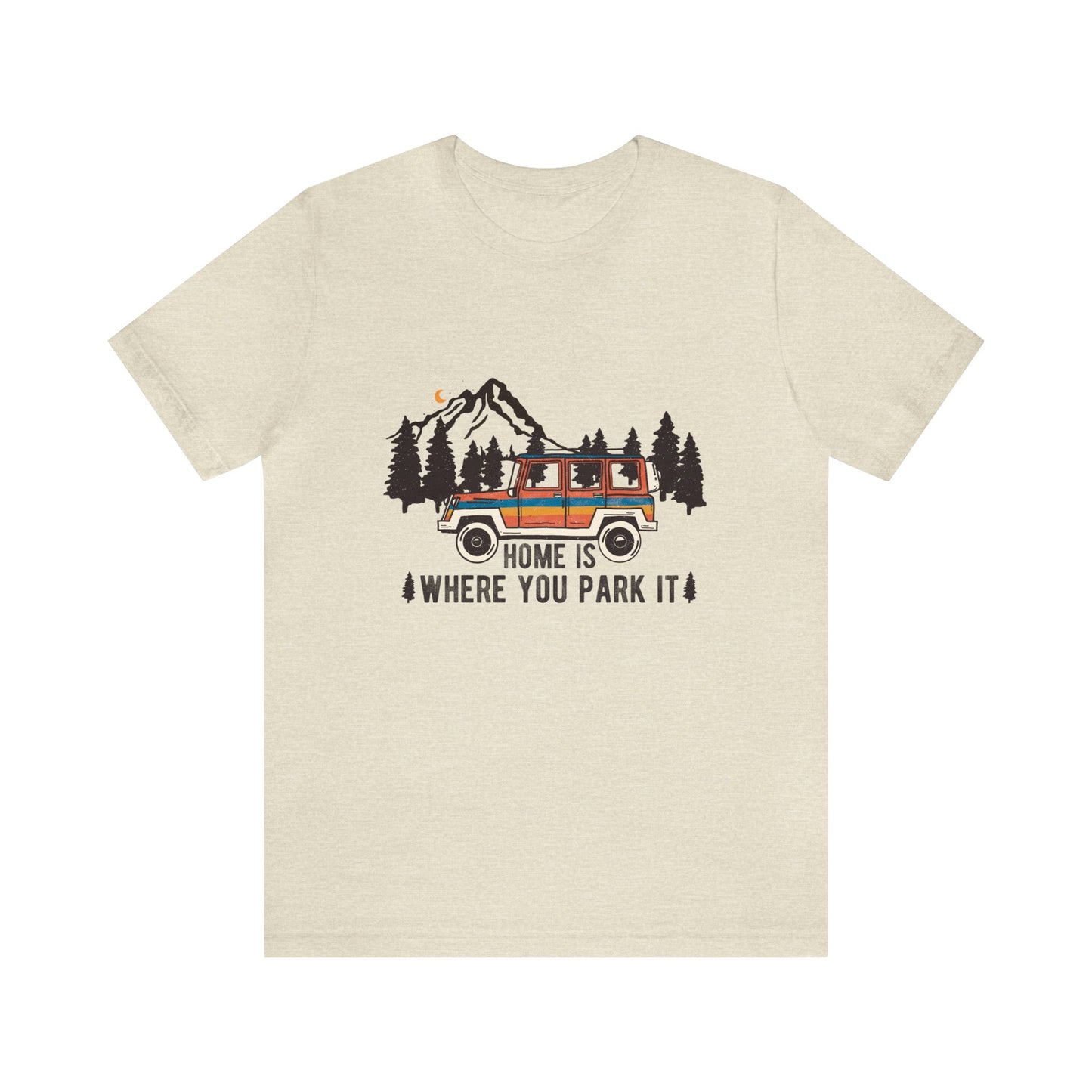 Home is where you park it camping traveling shirt Women's Tshirt