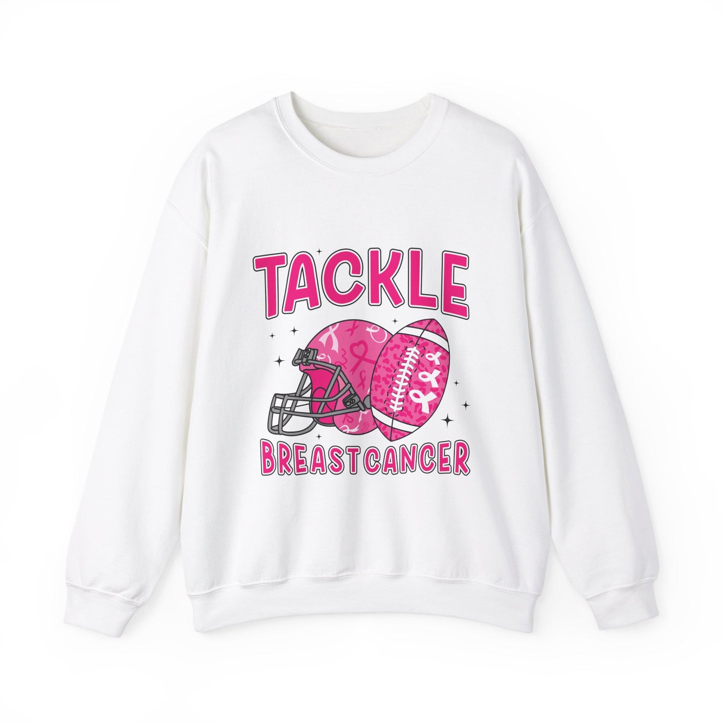 Tackle Breast Cancer Awareness Women's Crewneck Sweatshirt