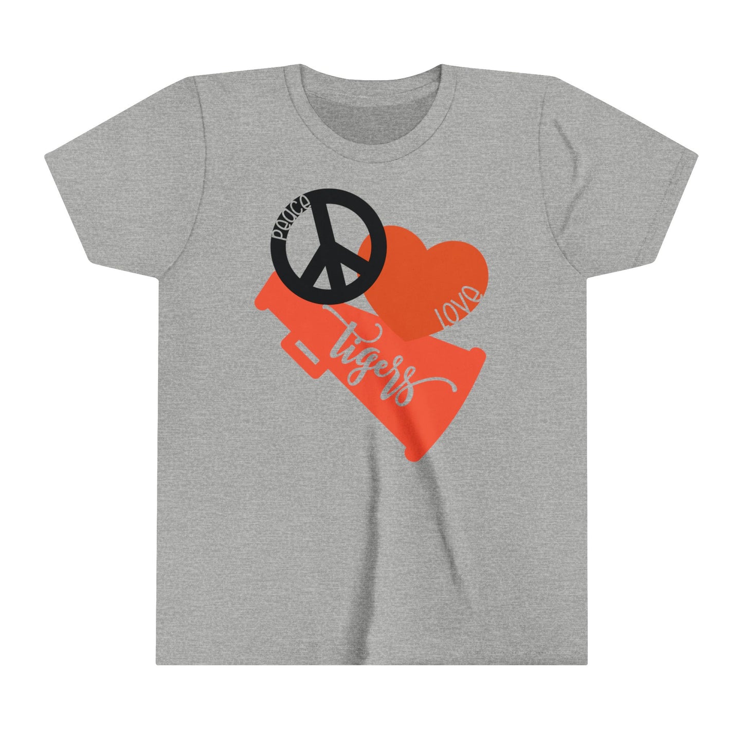 Peace Love Tigers Girl's Youth Shirt