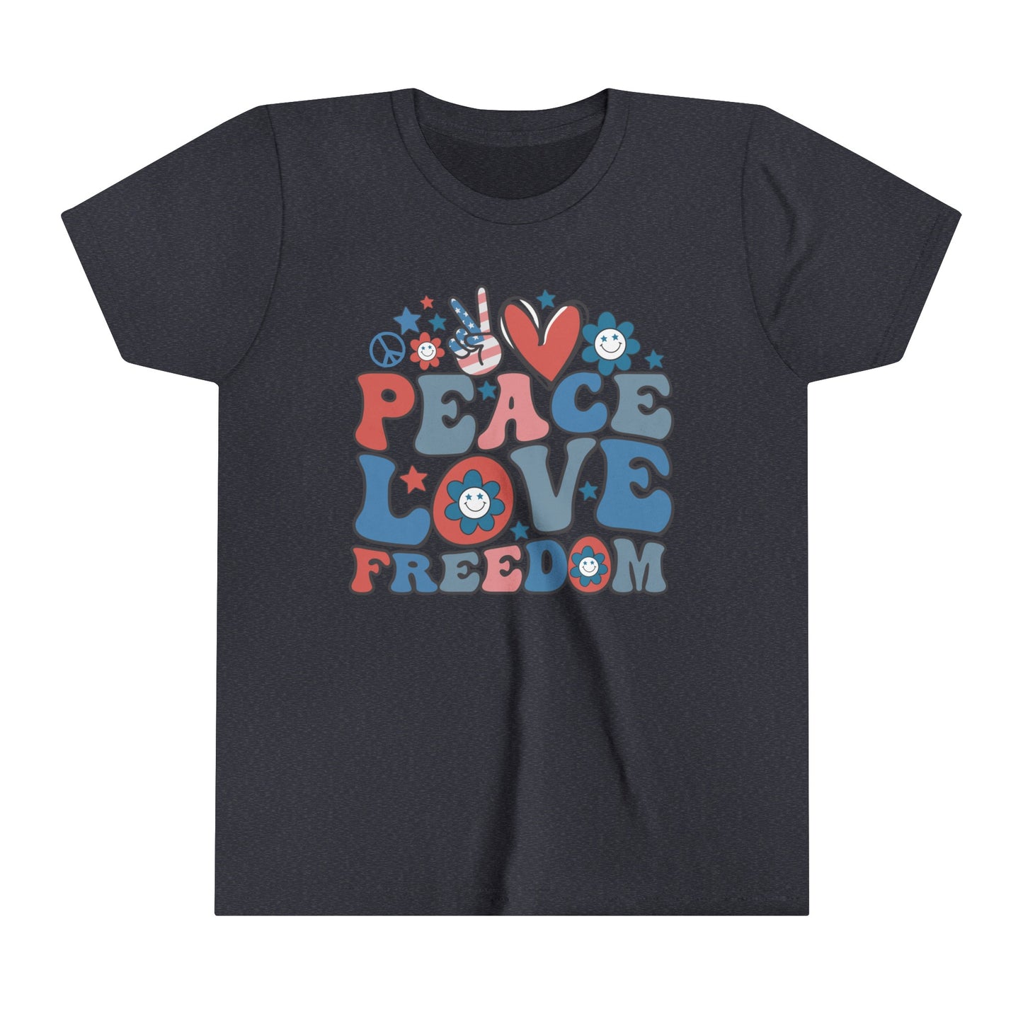 Peace Love Freedom USA Youth Shirt