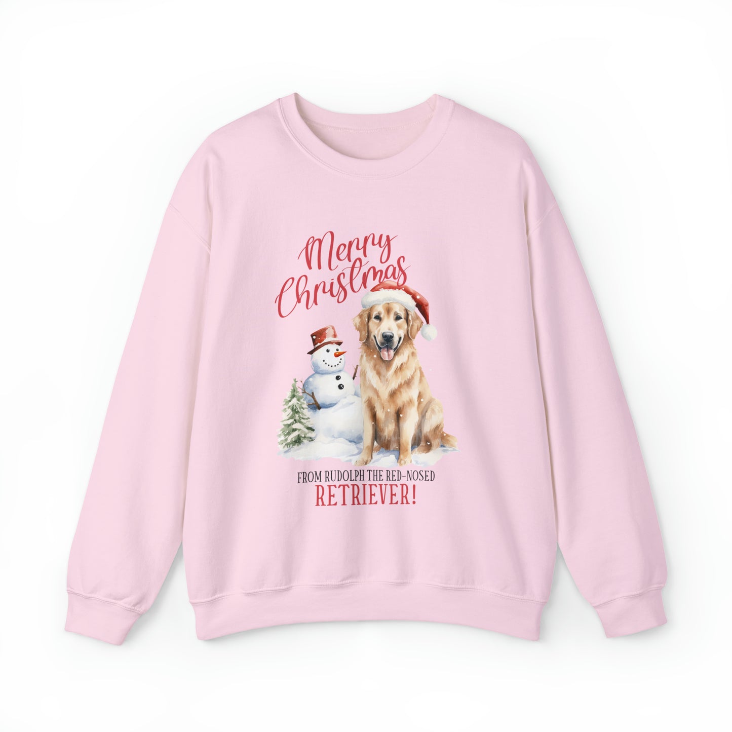 Golden Retriever Christmas Crewneck Sweatshirt Women's and Men's