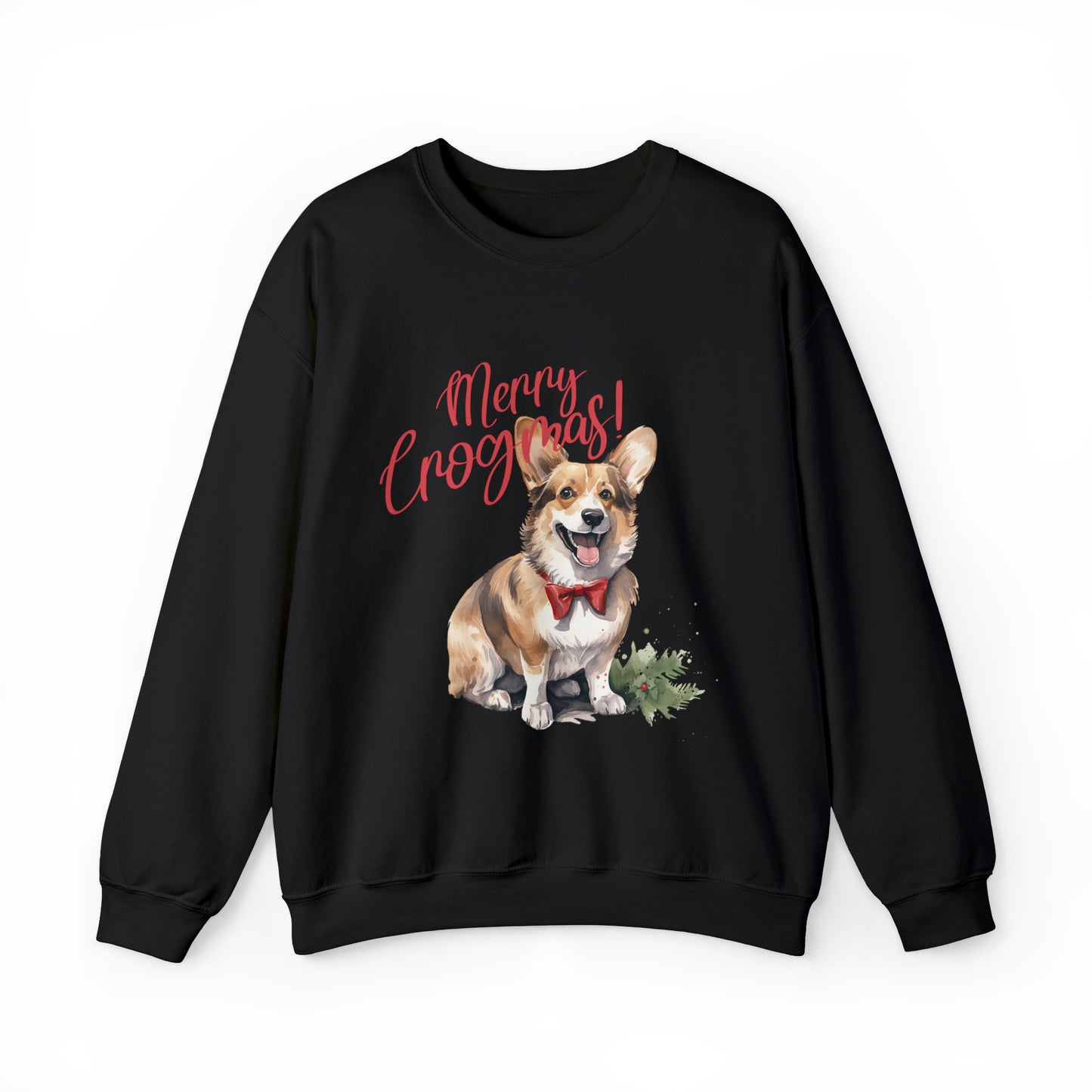 Corgi Christmas Dog Funny Crewneck Sweatshirt Women's