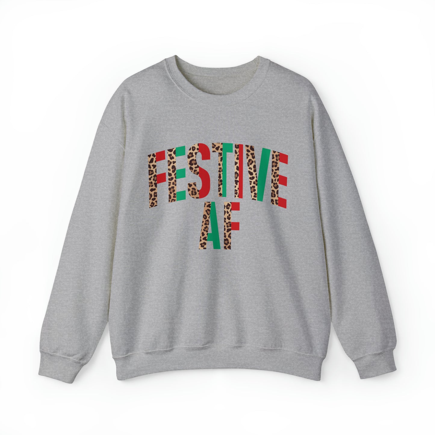 Festive AF Women's Christmas Crewneck Sweatshirt