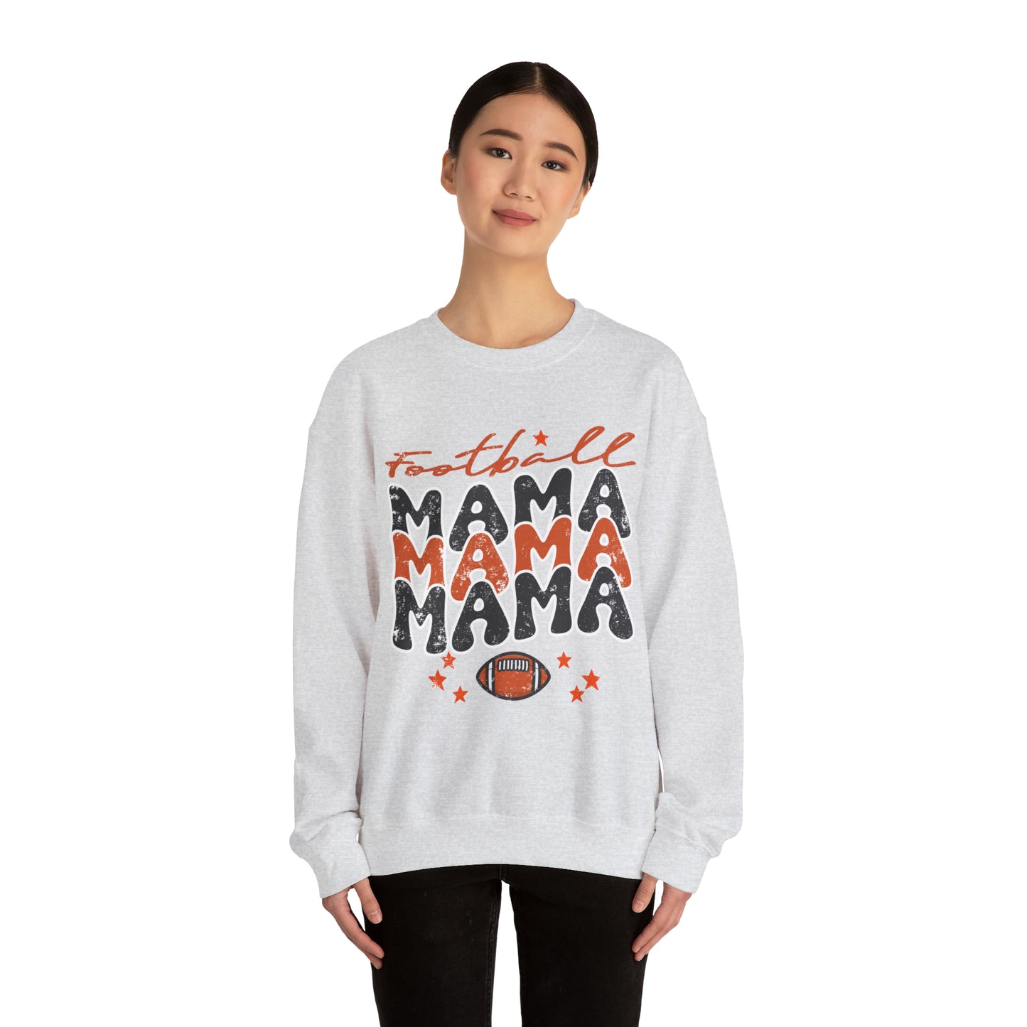 Football Women's Mama Crewneck Sweatshirt