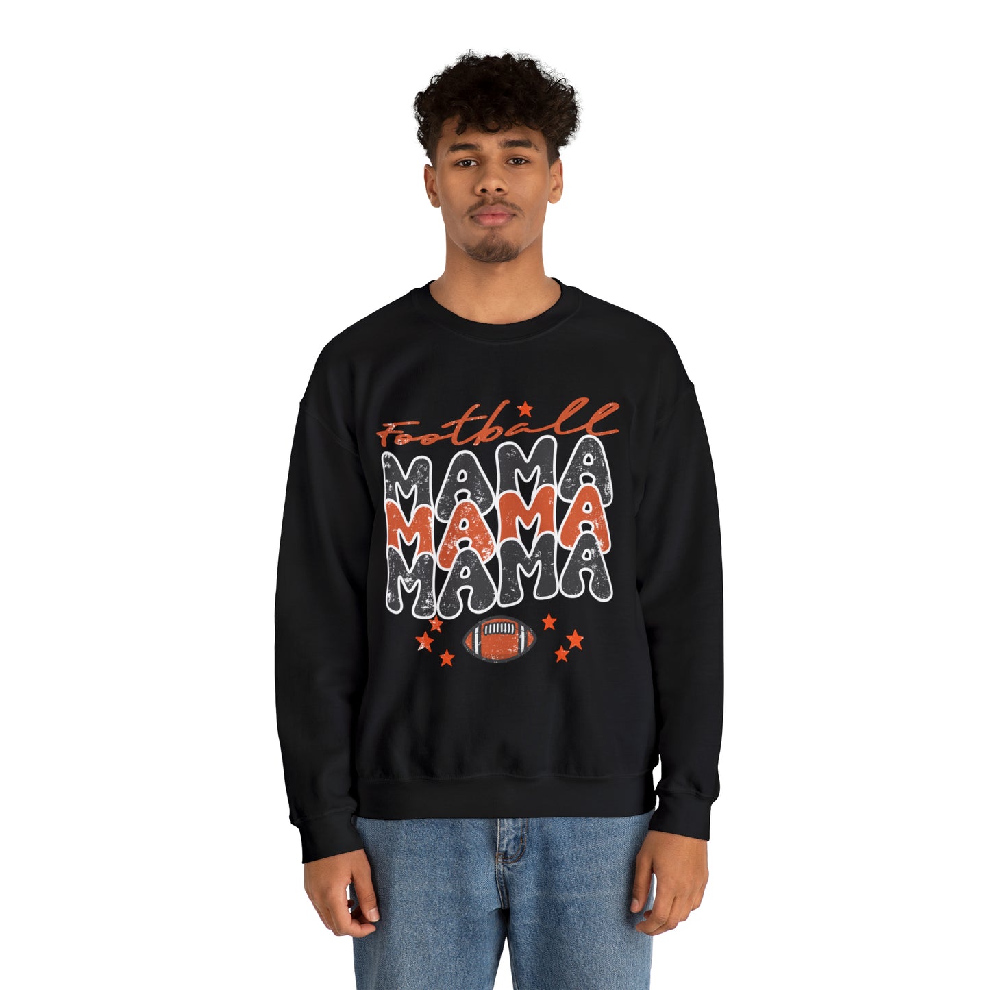 Football Women's Mama Crewneck Sweatshirt