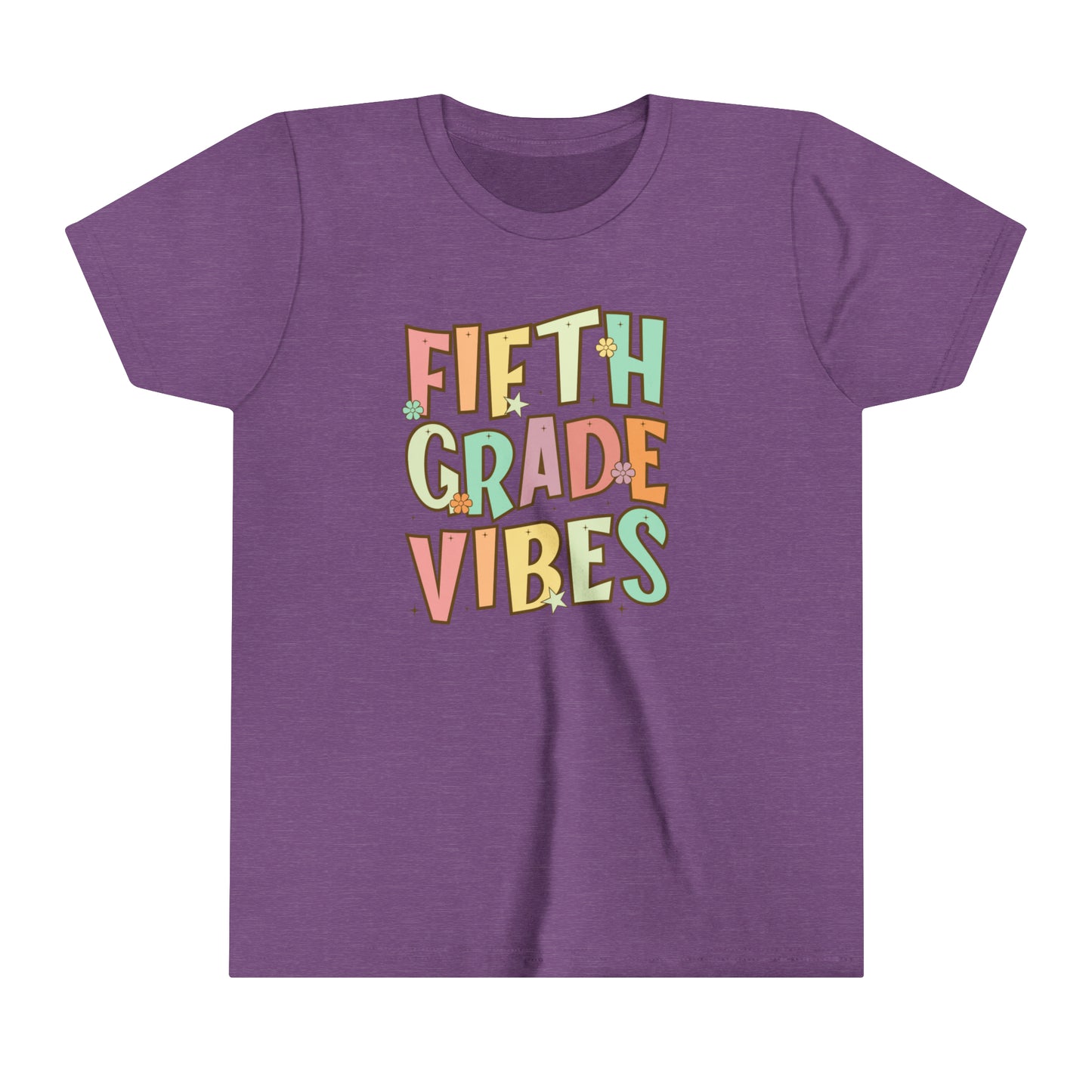 Fifth Grade Vibes Girl's Youth Short Sleeve Tee