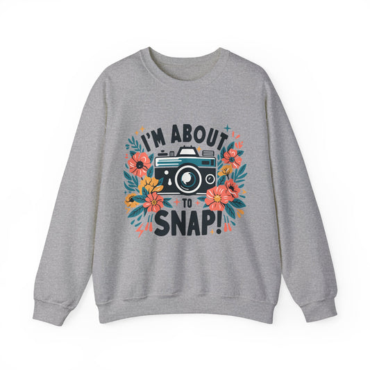 About to Snap Funny Photographer Women's Crewneck Gildan Sweatshirt