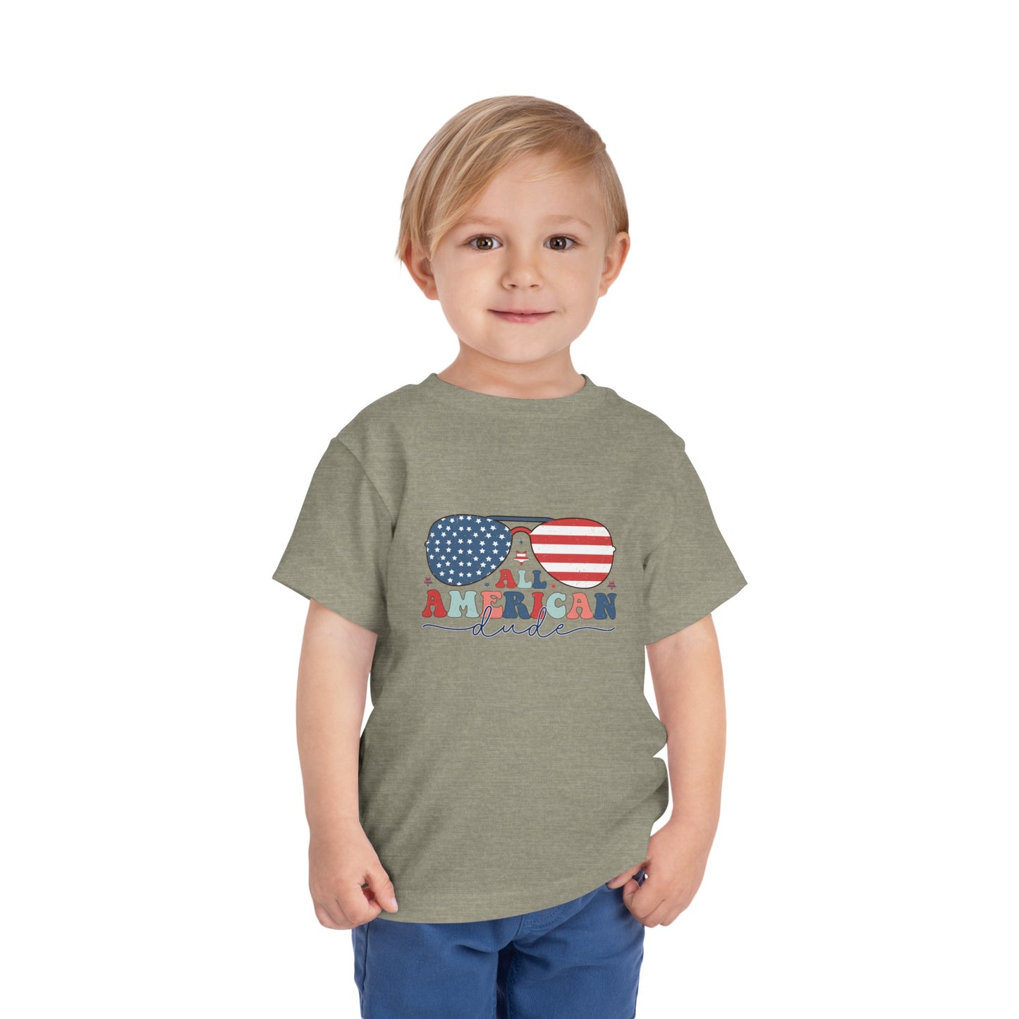 All American Dude Toddler Short Sleeve Tee