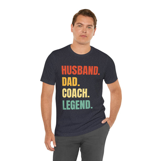 Husband Dad Coach Legend Men's Sleeve Shirt