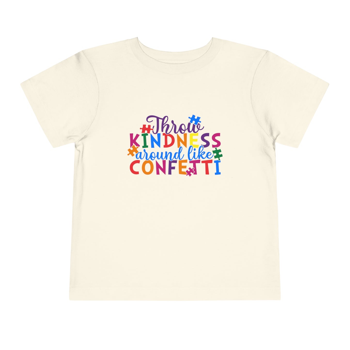 Throw Kindess Autism Advocate Toddler Short Sleeve Tee