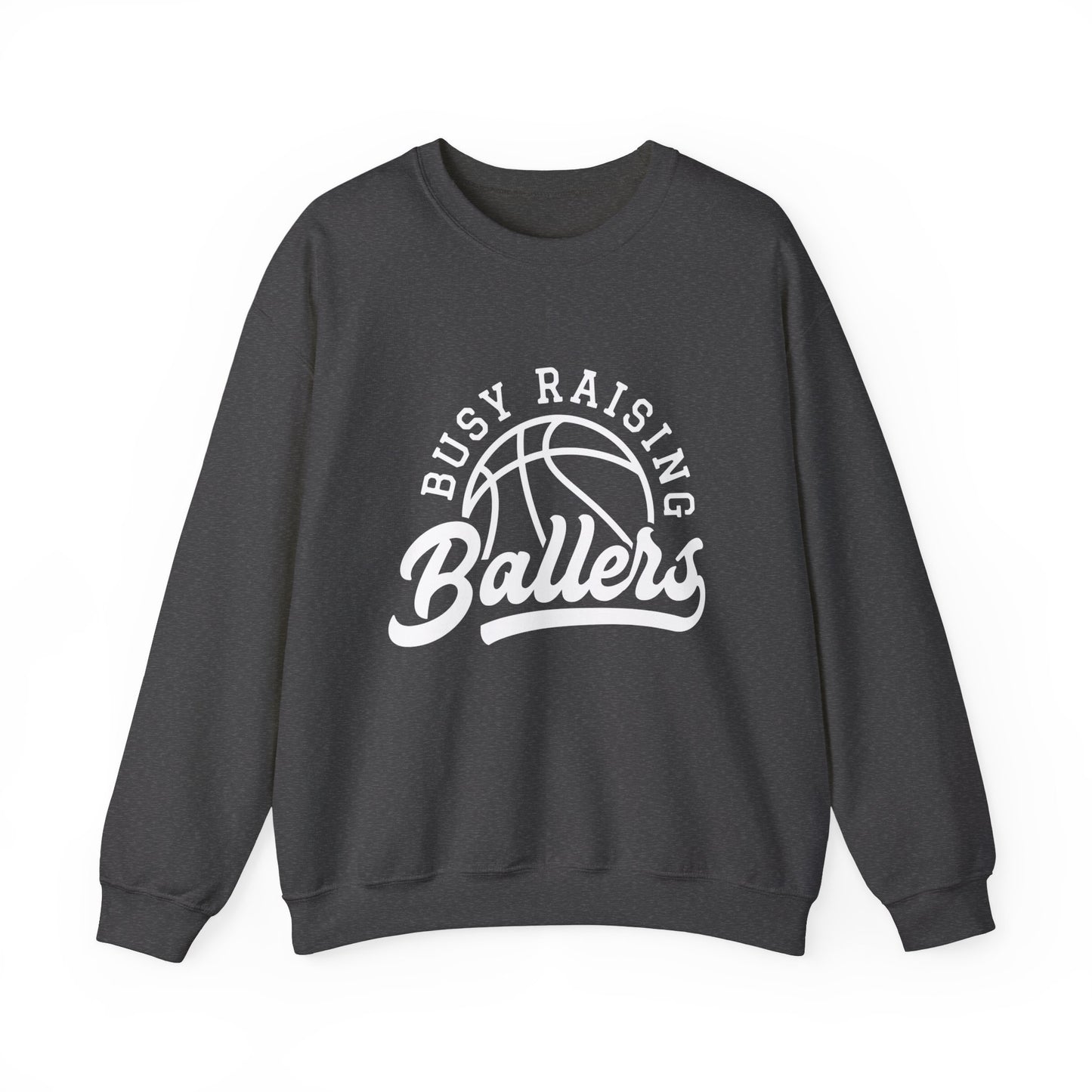 Busy Raising Ballers Women's Basketball Sweatshirt Basketball Mom