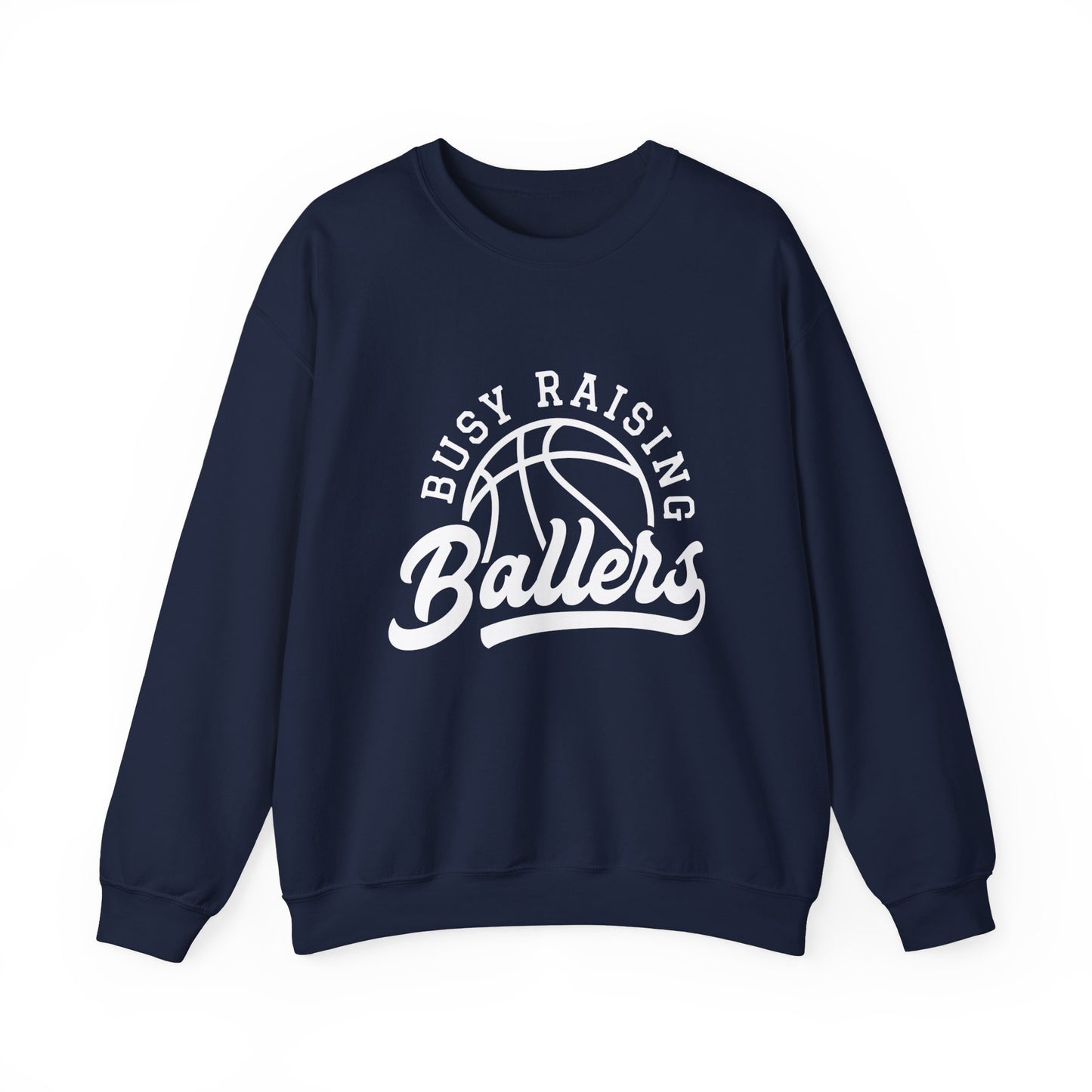 Busy Raising Ballers Women's Basketball Sweatshirt Basketball Mom