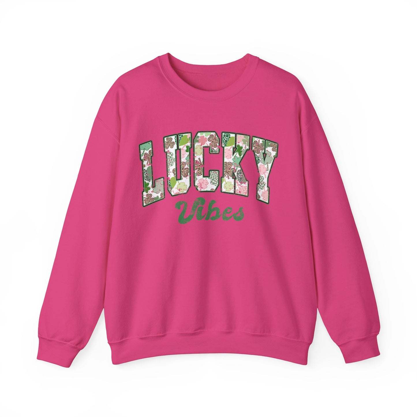 Lucky Vibes St. Patrick's Day Shamrock Women's Sweatshirt