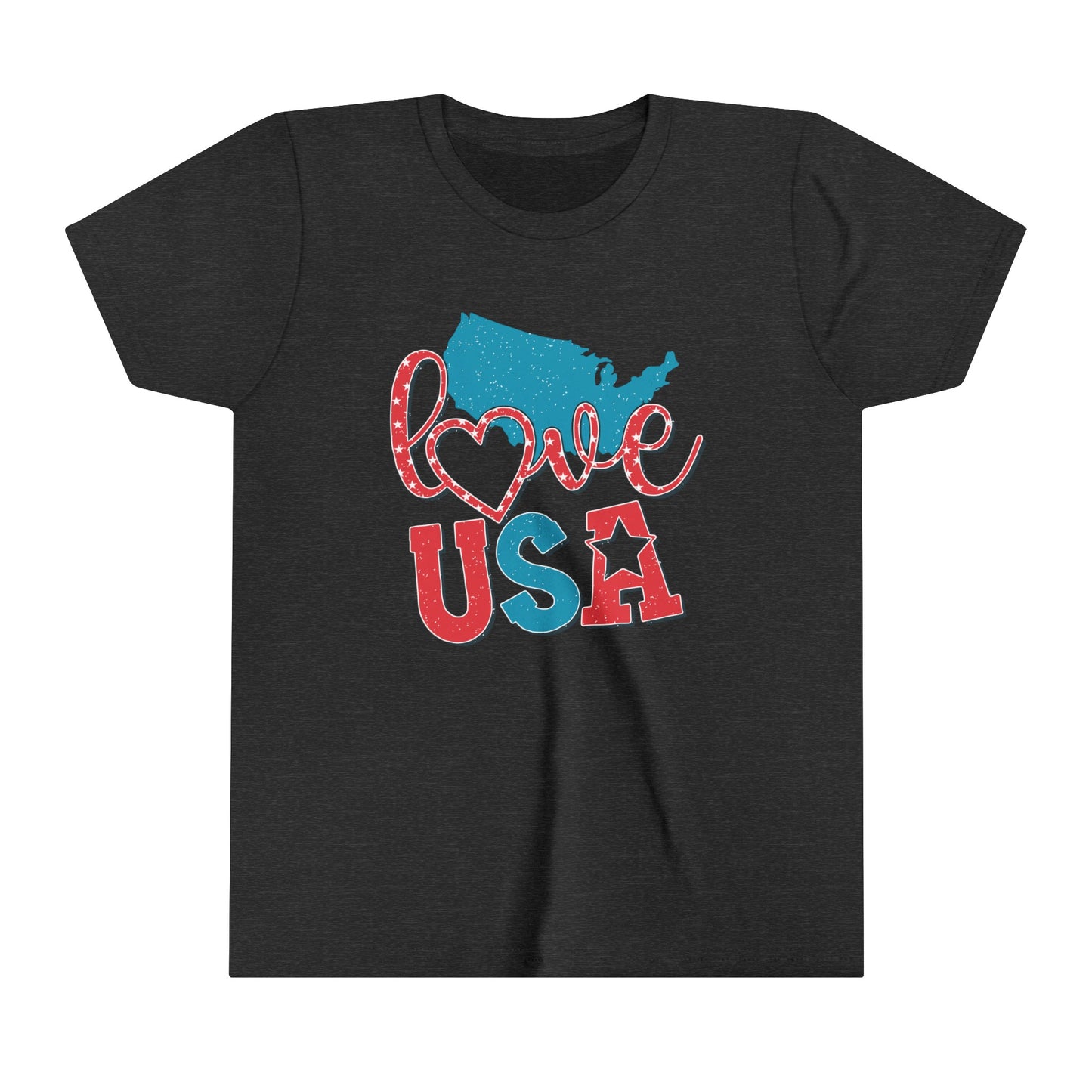 Love USA 4th of July USA Youth Shirt