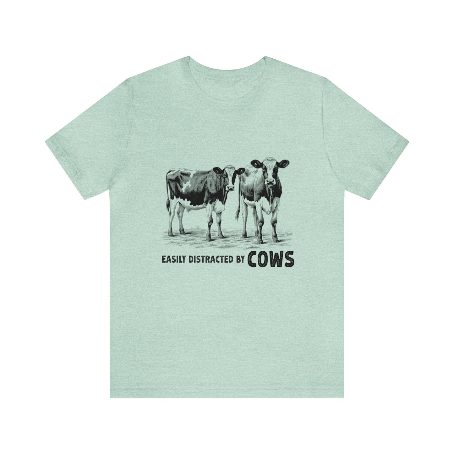 Easily Distracted by Cows Farm Animals Women's Tshirt