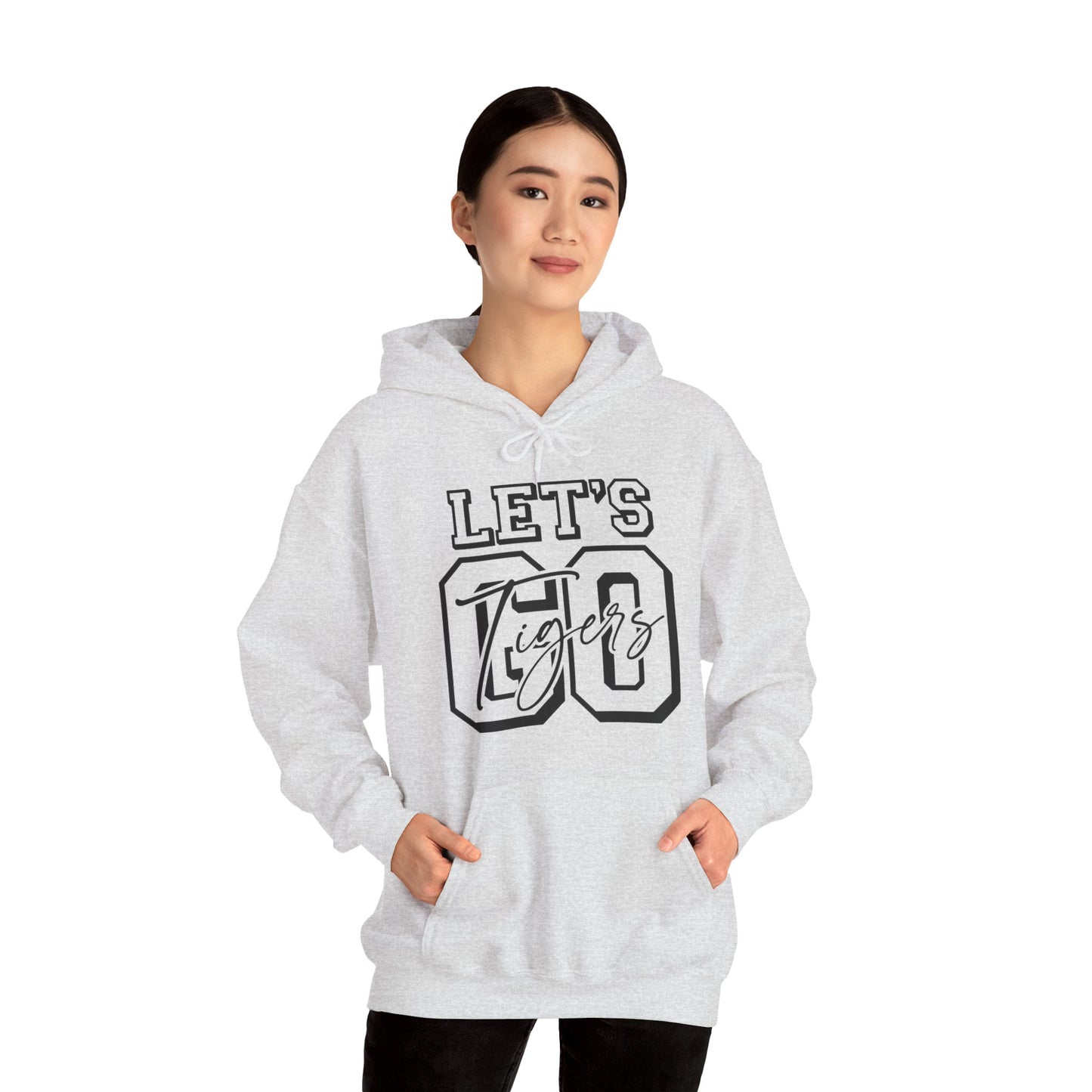 Let's Go Tigers Adult Unisex Heavy Blend™ Hooded Sweatshirt