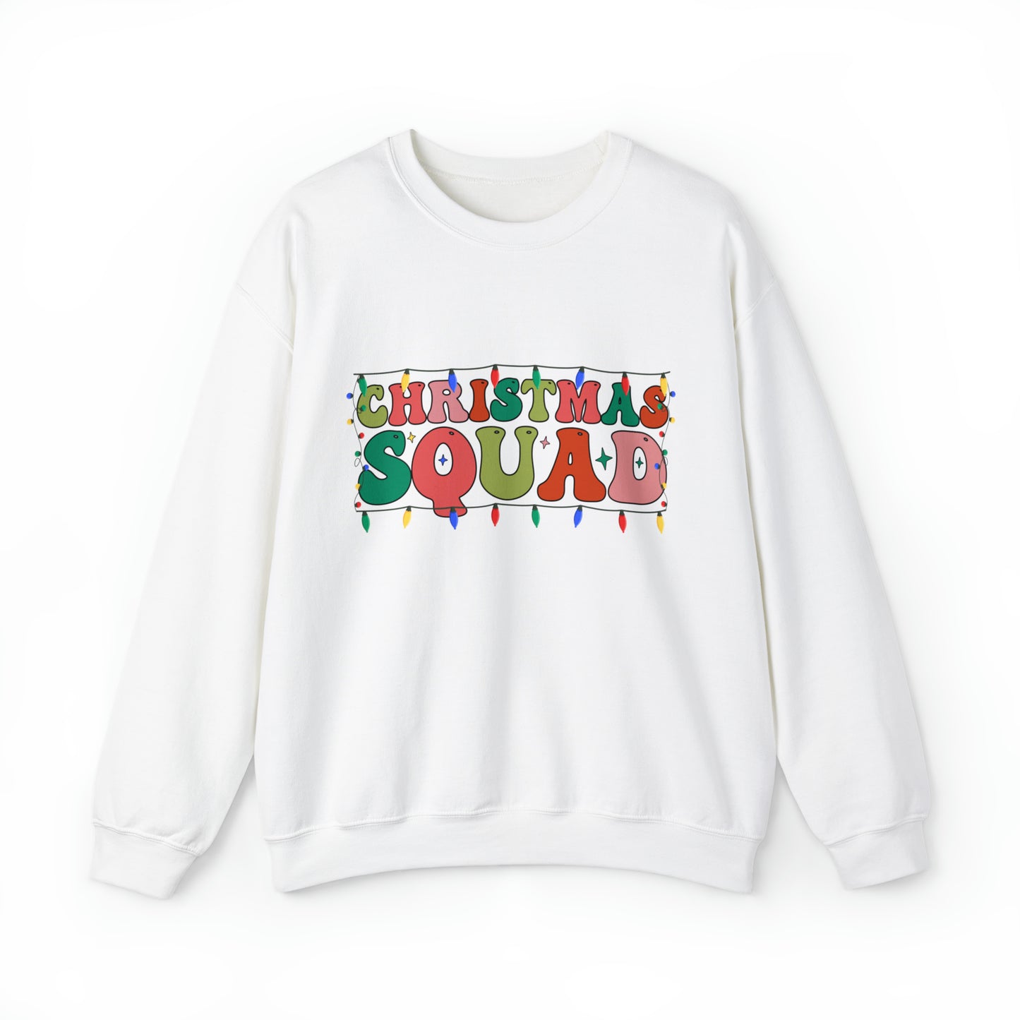 Christmas Squad Adult Family Group Santa Christmas Crewneck Sweatshirt