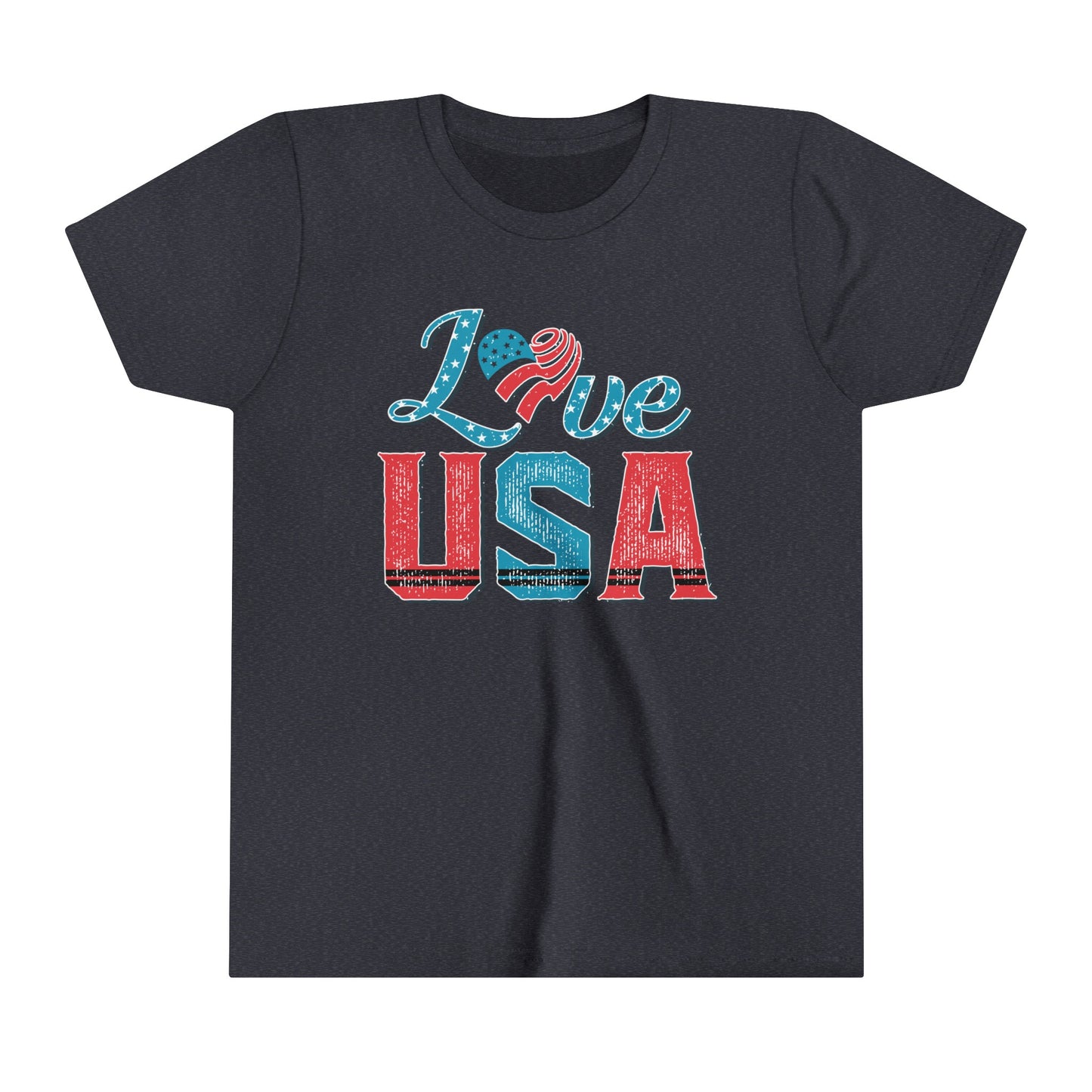 Love USA 4th of July USA Youth Shirt